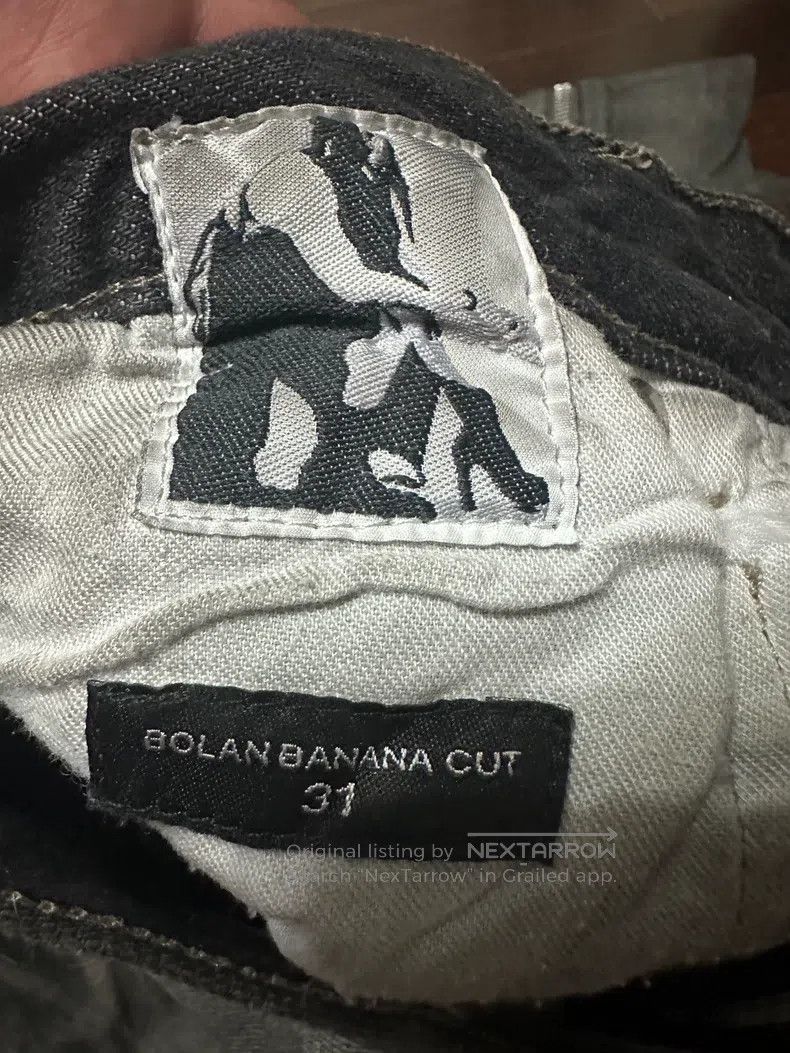 Rick Owens RICK OWENS Dark gray/wash gray Banana zipper denim pants Size US 31 - 8 Thumbnail