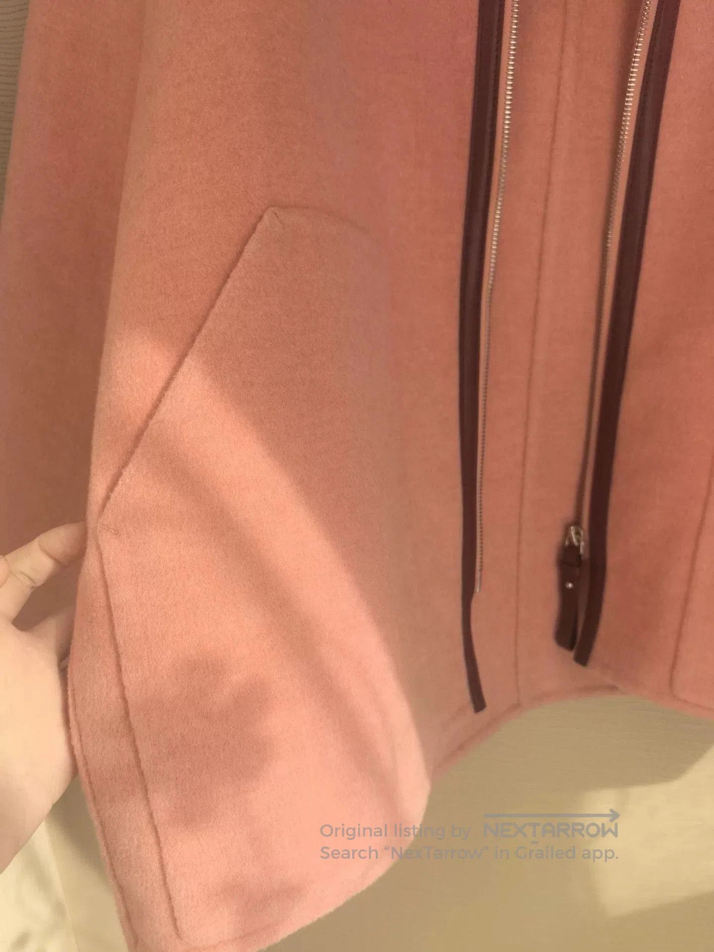 Hermes Hermes Pink Cashmere Short Coat. Size US XS / EU 42 / 0 - 6 Thumbnail