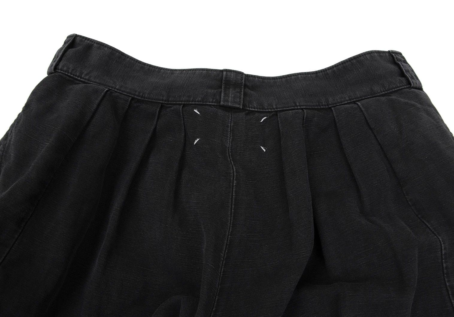 Maison Margiela Washed Cotton Linen Tuck Wide Pants Charcoal 38 Size US 38 / EU 54 - 12 Thumbnail