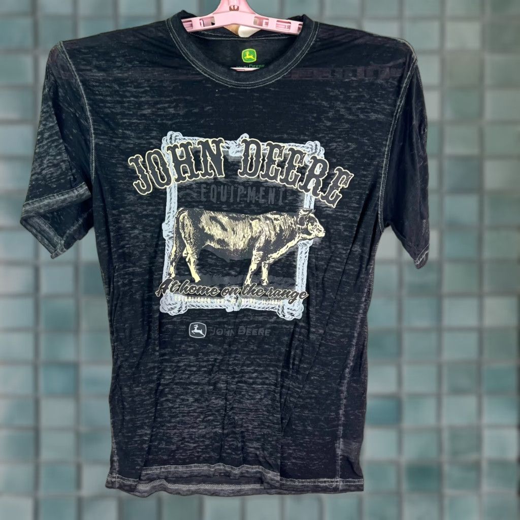 John Deere John Deere At Home On The Range Shear T-Shirt Womens Size M Heather Black Size M / US 6-8 / IT 42-44 - 1 Thumbnail
