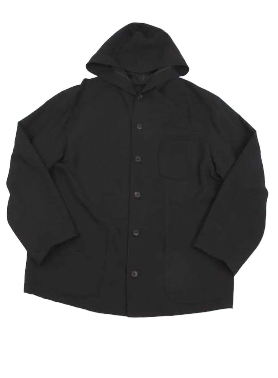 image of Ys Y’S Yohji Yamamoto Blouson Jacket With A Hood in Black, Men's (Size Large)