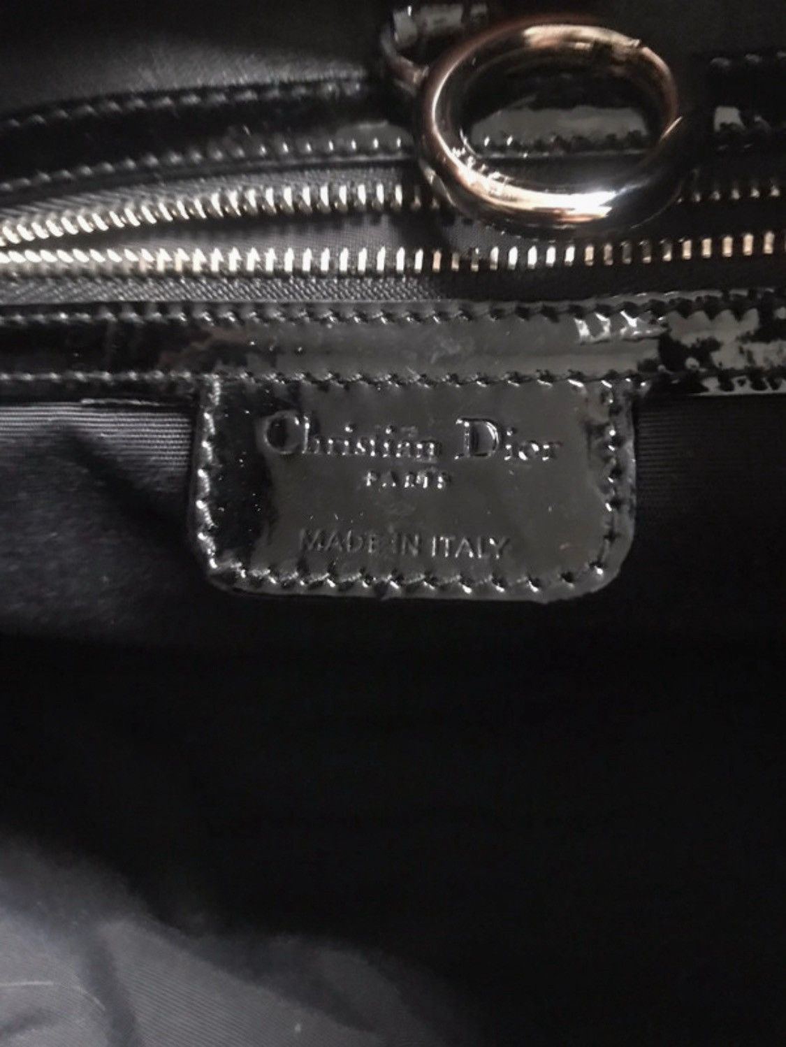 Dior Christian Dior 61 Black Leather Bag Size ONE SIZE - 8 Thumbnail