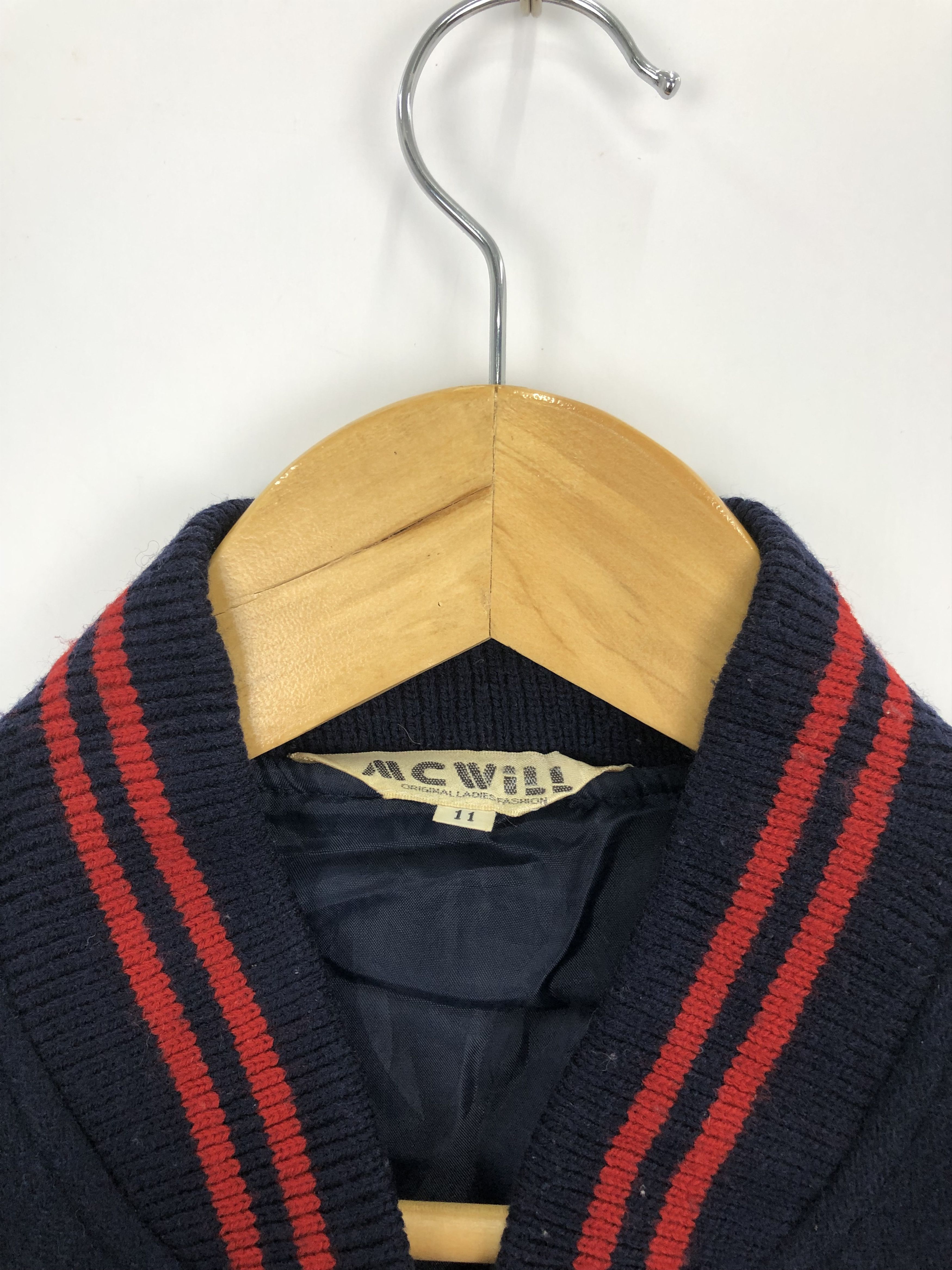 Japanese Brand Vintage 80s Japanese Brand Varsity Jacket Wool V0336 Size US L / EU 52-54 / 3 - 6 Thumbnail