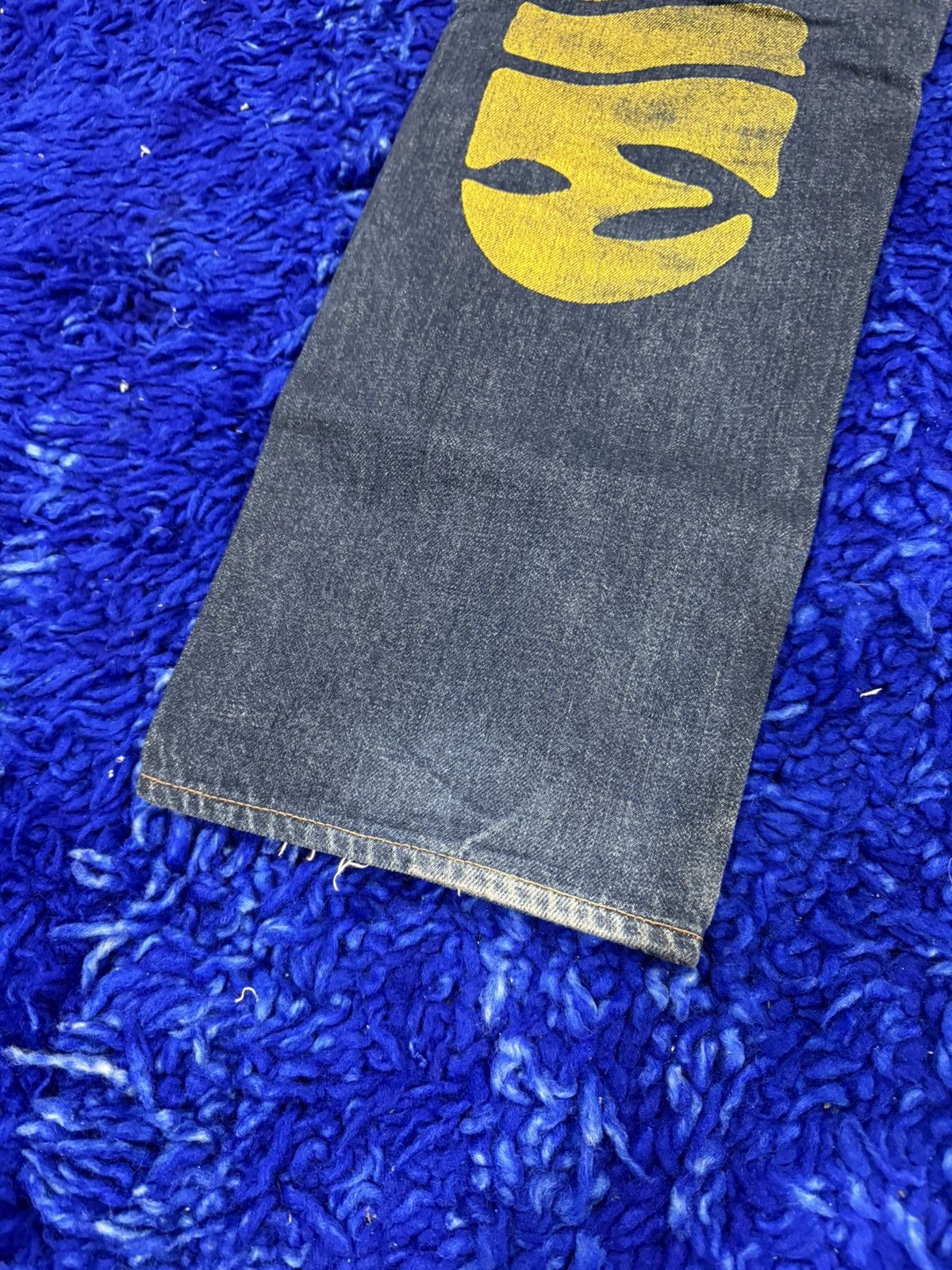 Evisu ⚡Rare Early 00s Yellow Mighty Evisu Daicock Painted Regular Size US 30 / EU 46 - 3 Thumbnail