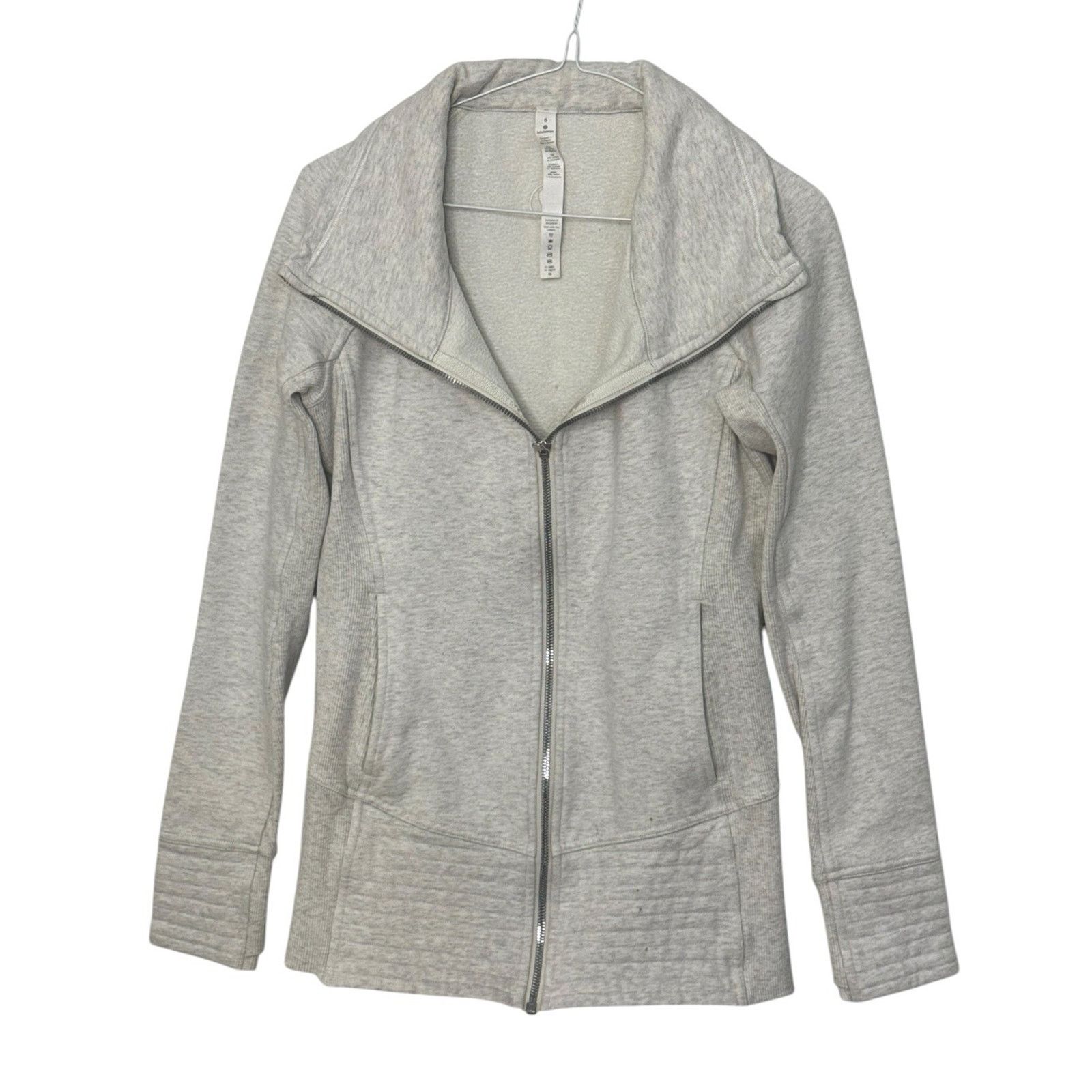 Lululemon LULULEMON Radiant Jacket Heathered Ivory Wunder Leggings 6 Size M / US 6-8 / IT 42-44 - 4 Thumbnail