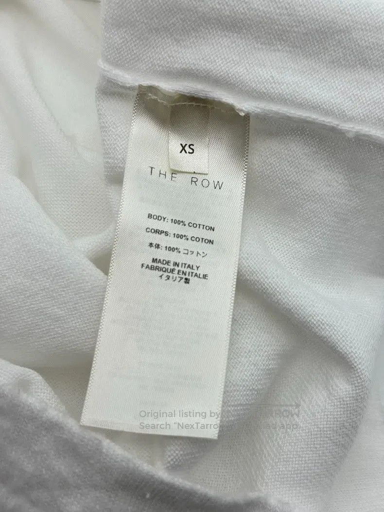 The Row The Row Pure White Loose Crew Neck Short Sleeve Tee Size XS / US 0-2 / IT 36-38 - 5 Thumbnail
