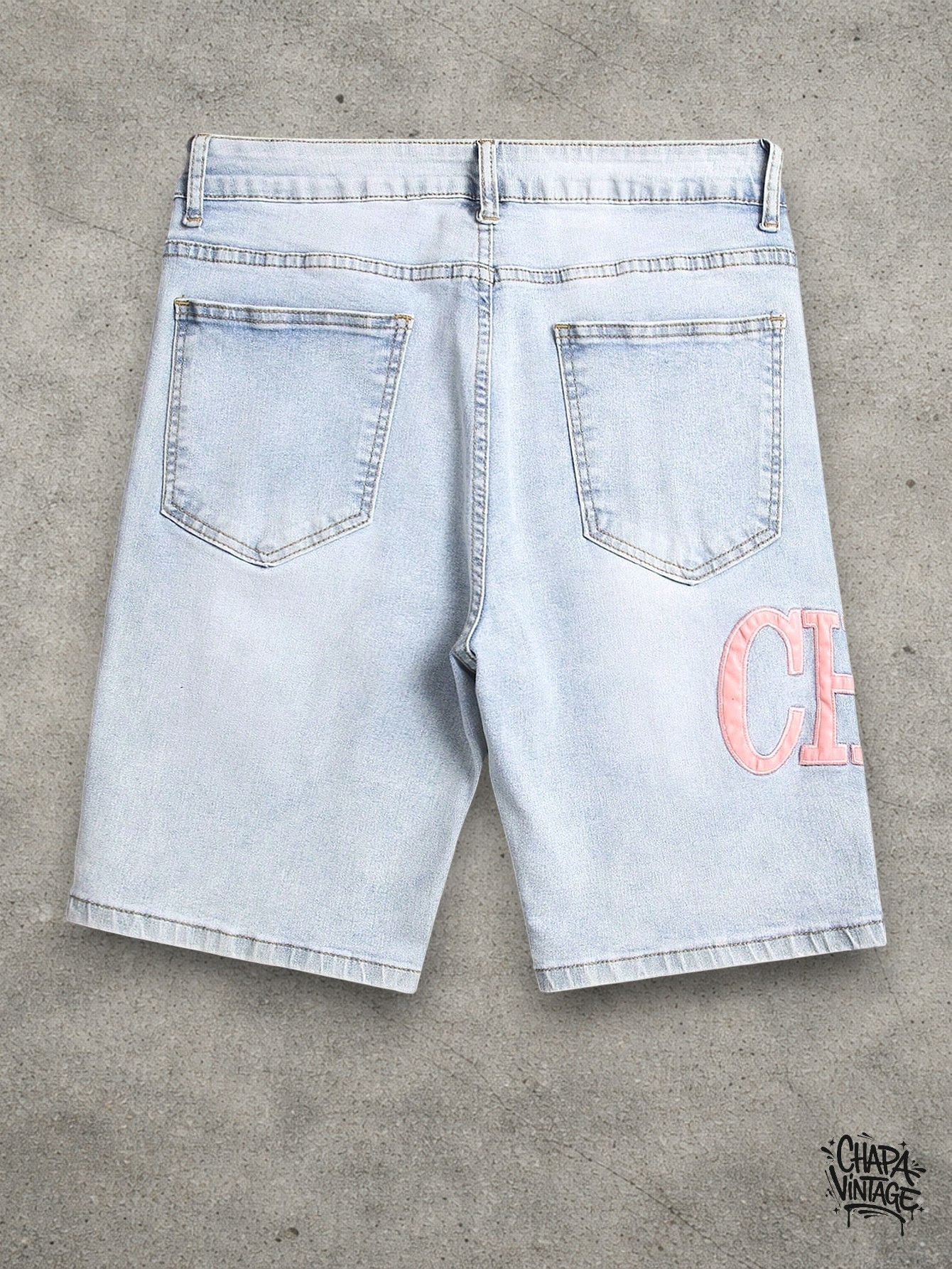 Japanese Brand Distressed light blue shorts Size US 32 / EU 48 - 2 Thumbnail