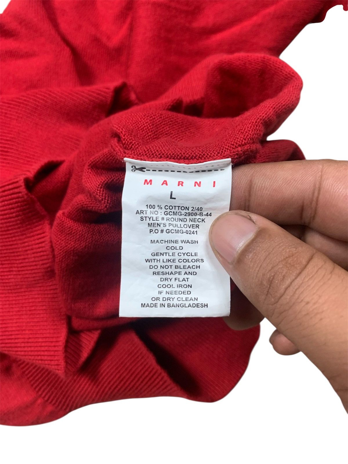 Marni Marni Logo Crewneck Sweater Size US L / EU 52-54 / 3 - 7 Thumbnail