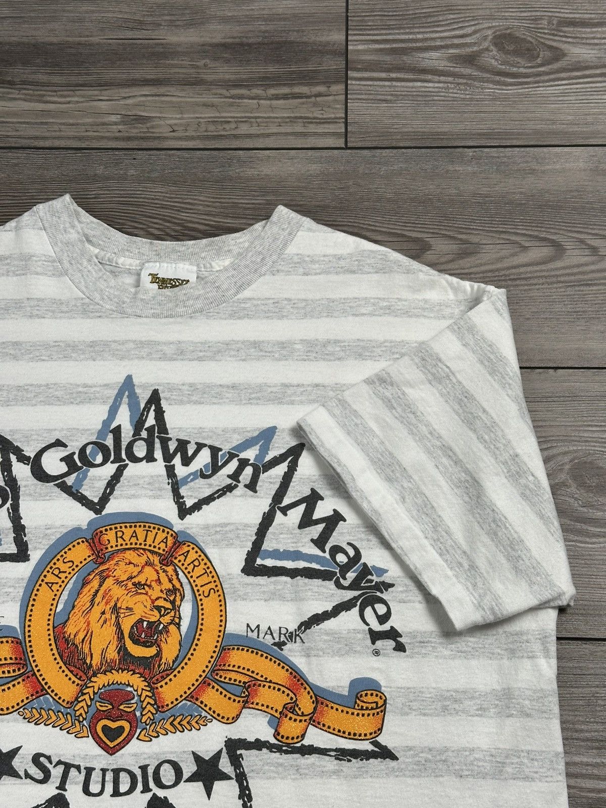Vintage Vintage 90’s MGM Studio Florida Striped T Shirt Size US XL / EU 56 / 4 - 3 Thumbnail