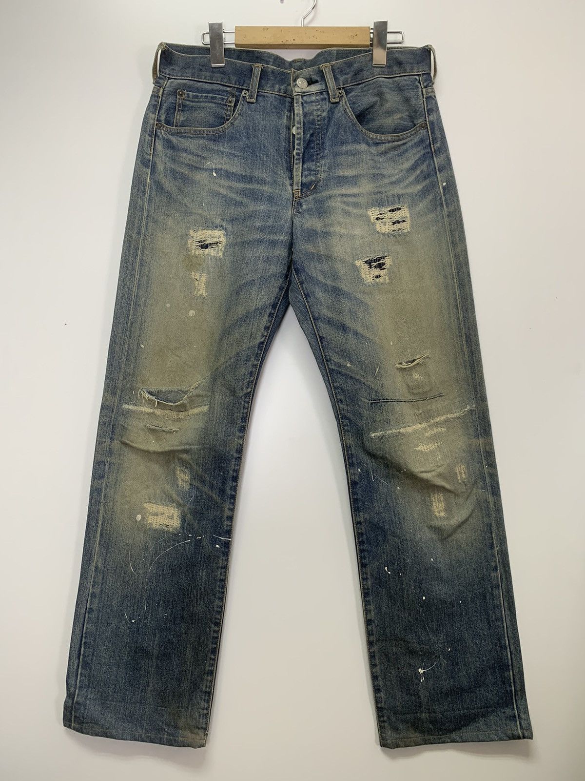 Takeo Kikuchi × Vintage Vintage Takeo Kikuchi distressed denim Size US 44 / EU 60 - 1 Thumbnail