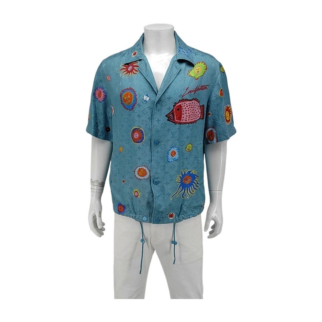 Louis Vuitton Louis Vuitton x Yayoi Kusama Faces Silk Shirt Size M Size US M / EU 48-50 / 2 - 1 Thumbnail