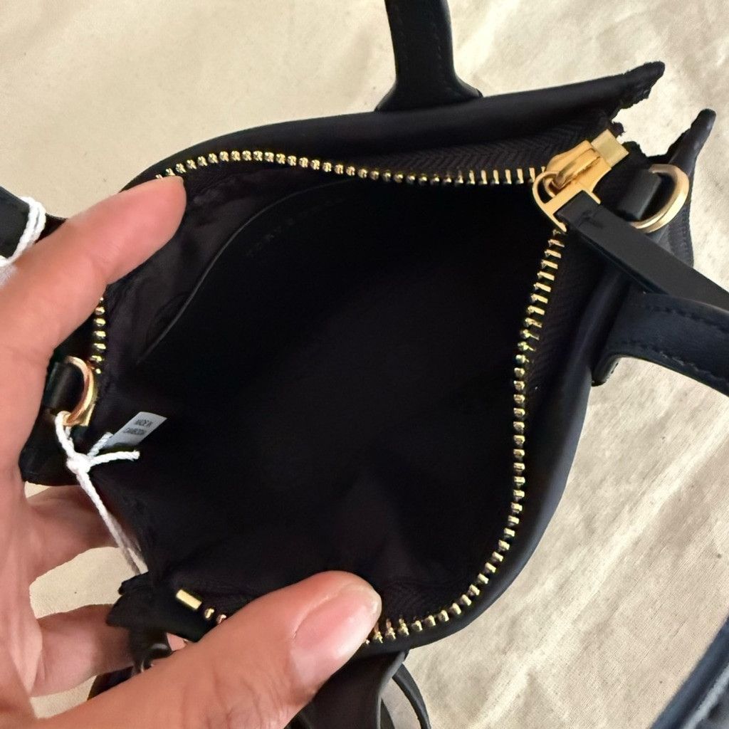 Tory Burch New Tory Burch Black Ella nylon mini tote Handbag Size ONE SIZE - 6 Thumbnail