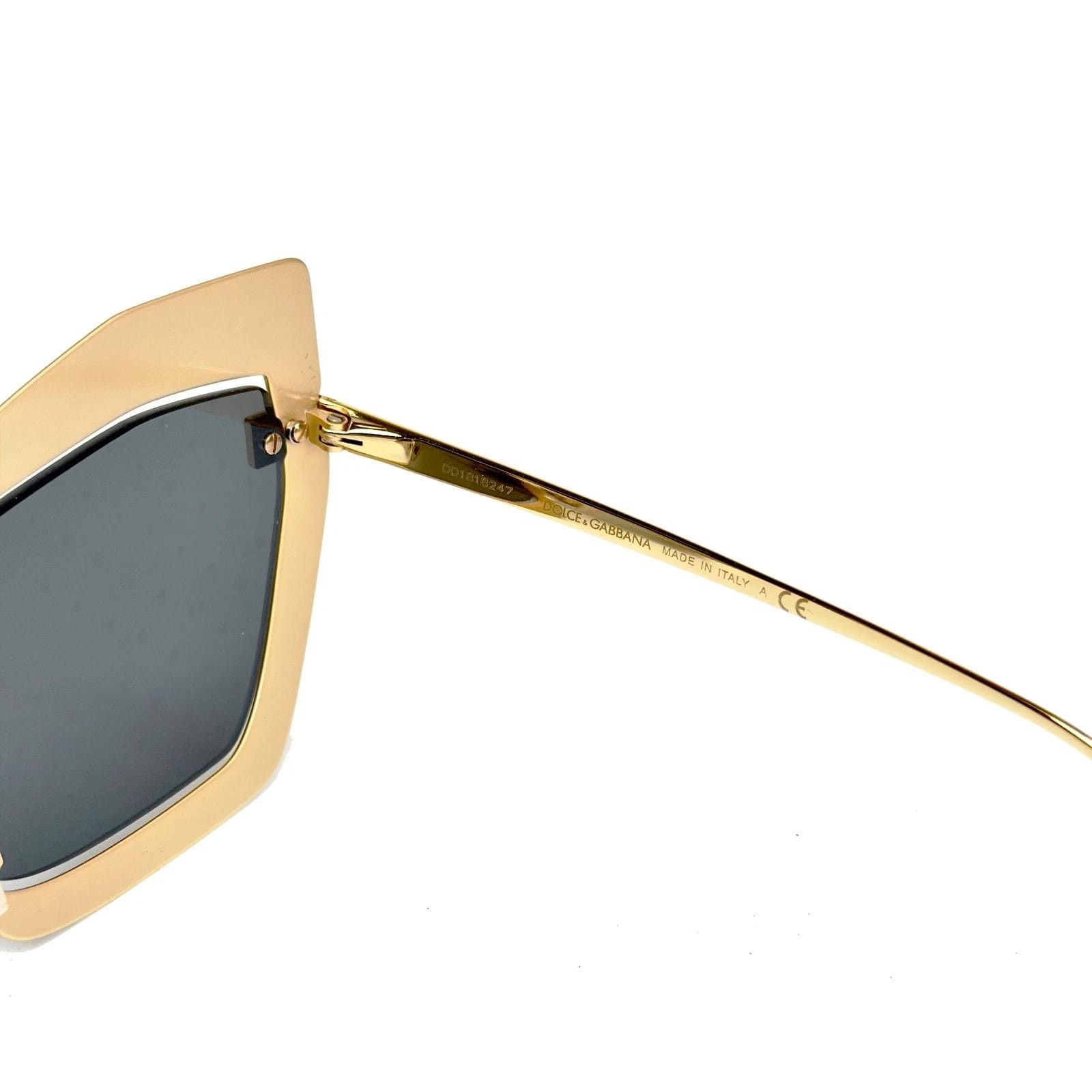 Dolce & Gabbana DOLCE & GABBANA DG2224 LOGO PLAQUE DG 2224 Gold Mirror Size ONE SIZE - 3 Thumbnail