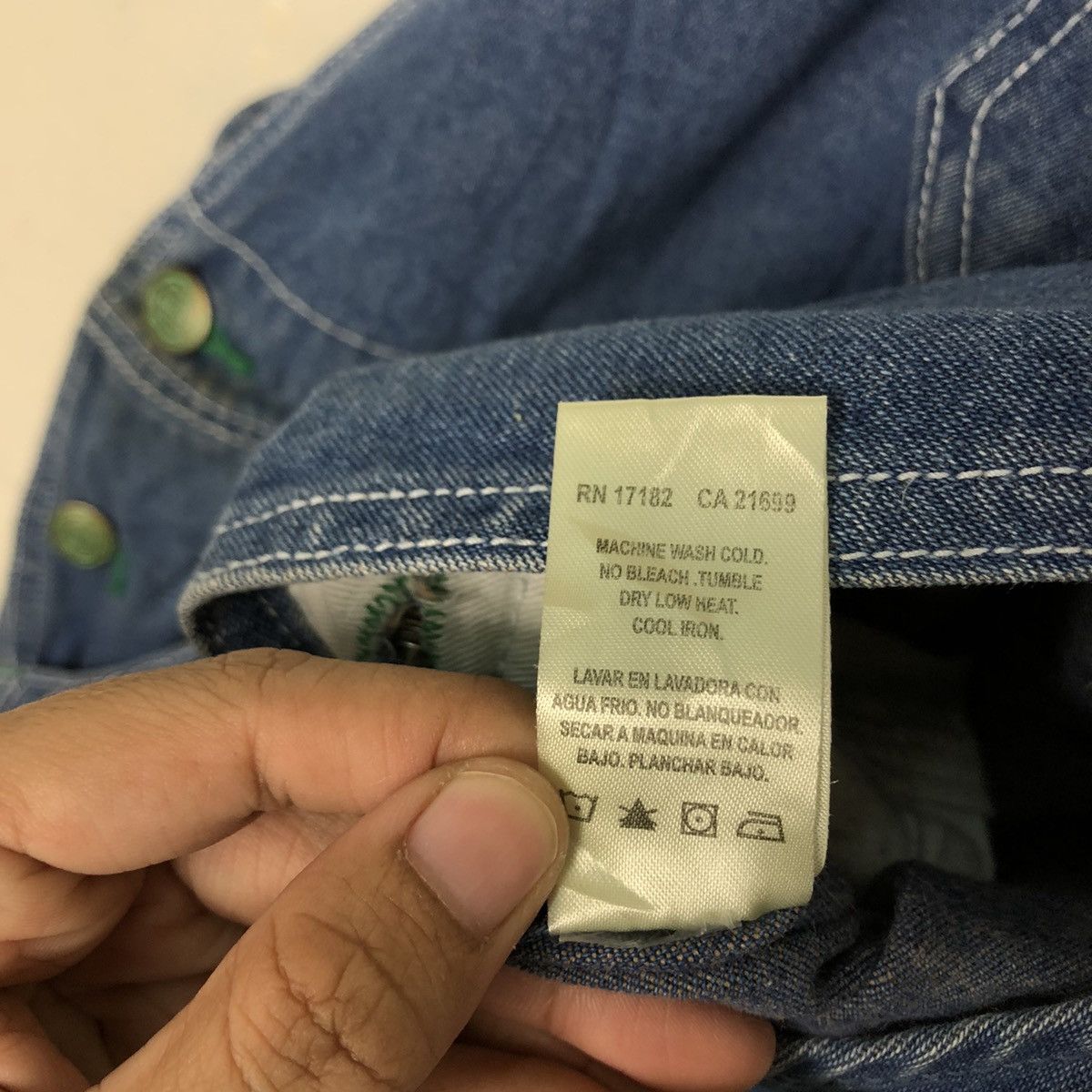 Japanese Brand 🔥Vintage Denim Overall Worker Liberty One Piece Design Size US 44 / EU 60 - 14 Thumbnail