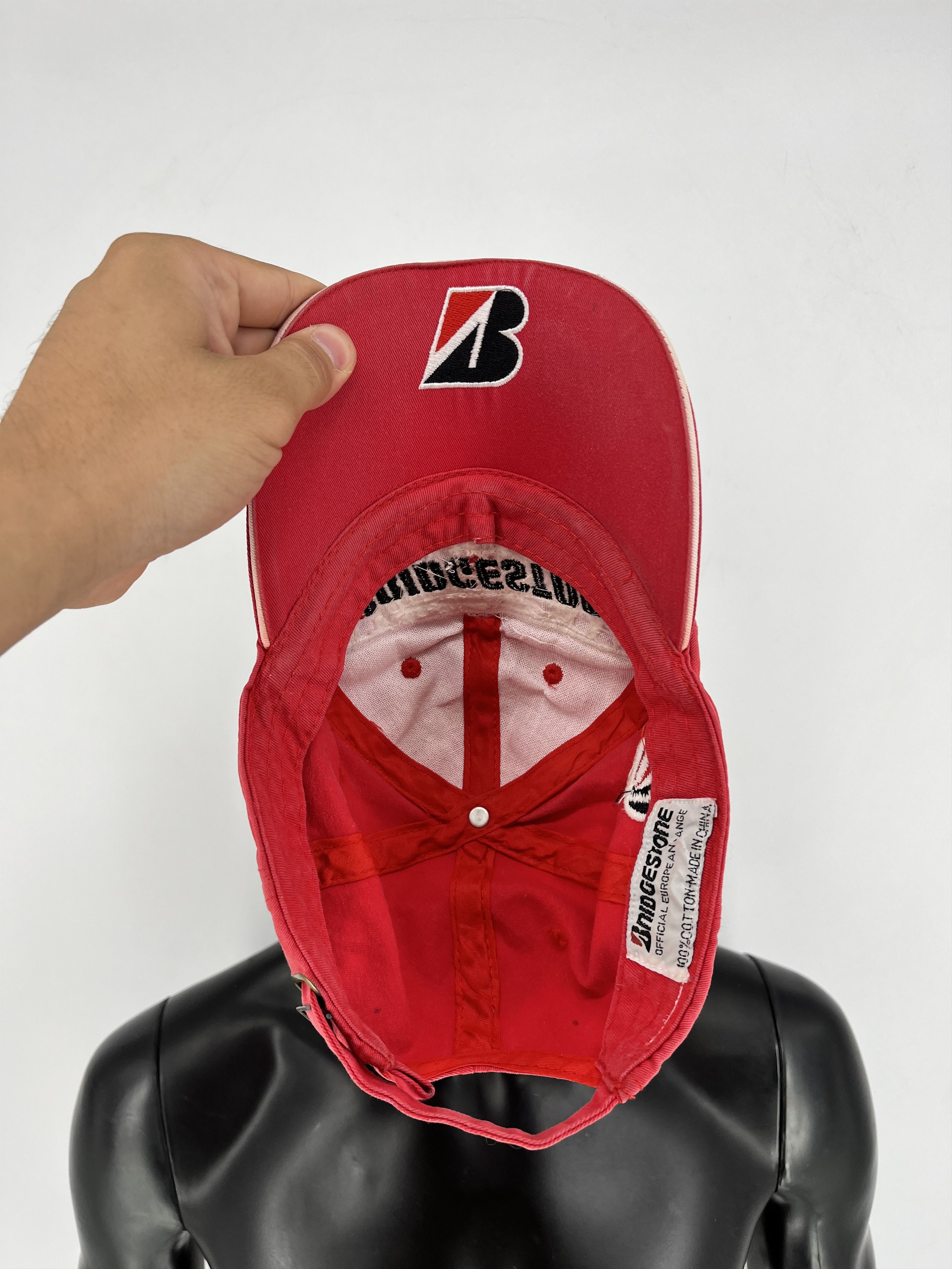 Vintage Vintage y2k Bridgestone Cap Hat Michael Schumacher F1 Size ONE SIZE - 10 Thumbnail