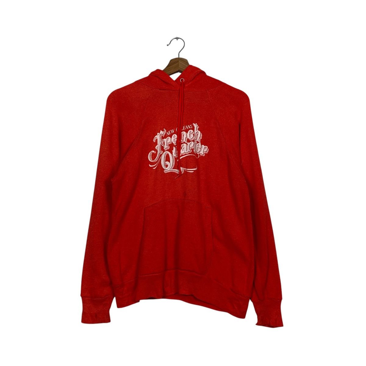 Vintage Vintage 80s New Orleans French Quarter Red Pullover Hoodie Size US S / EU 44-46 / 1 - 10 Thumbnail