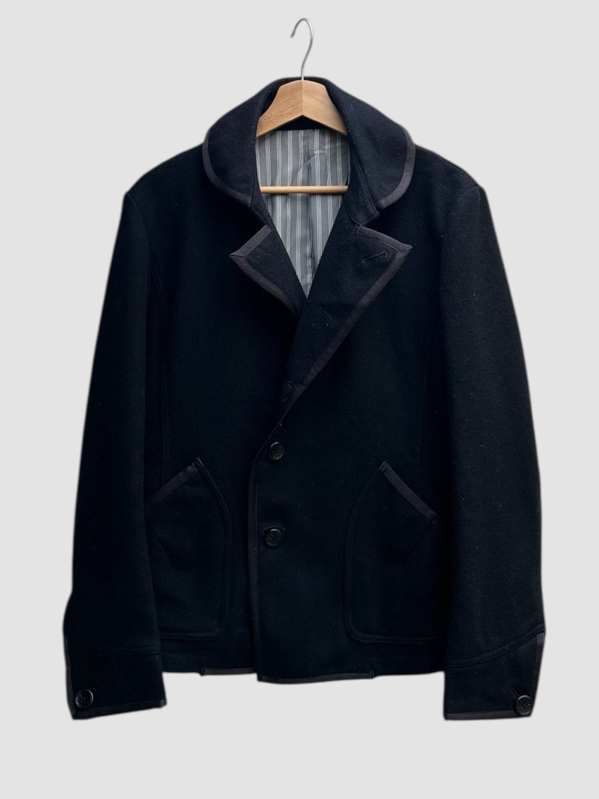 Nicole Club Monsieur Nicole Rounded Collar Wool Blend Jacket Size US S / EU 44-46 / 1 - 2 Thumbnail