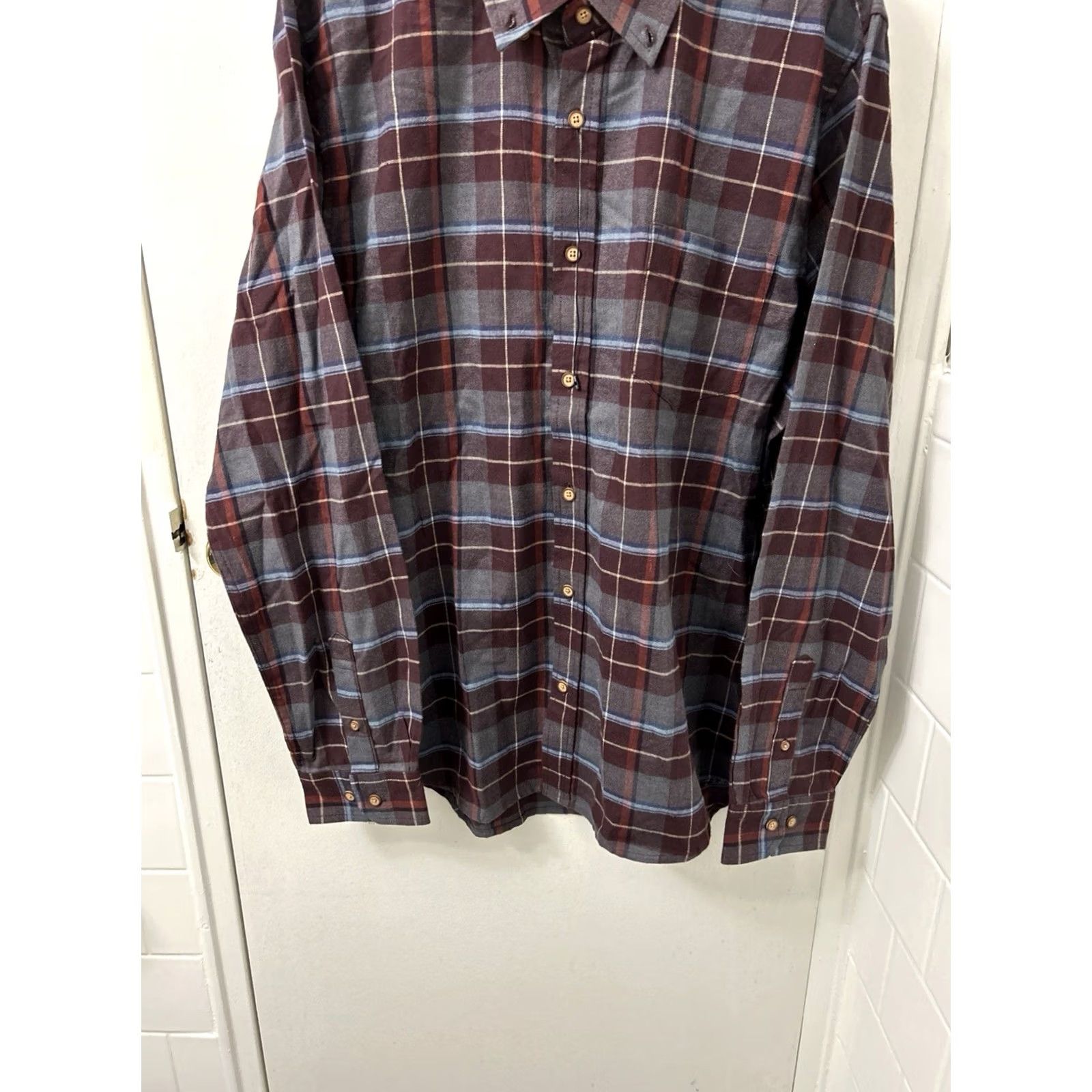 Ben Sherman Ben Sherman Shirt Mens Large Red Plaid Button-Down Long Sleeve NWOT Casual Business Sweatshirt? Size US L / EU 52-54 / 3 - 3 Thumbnail