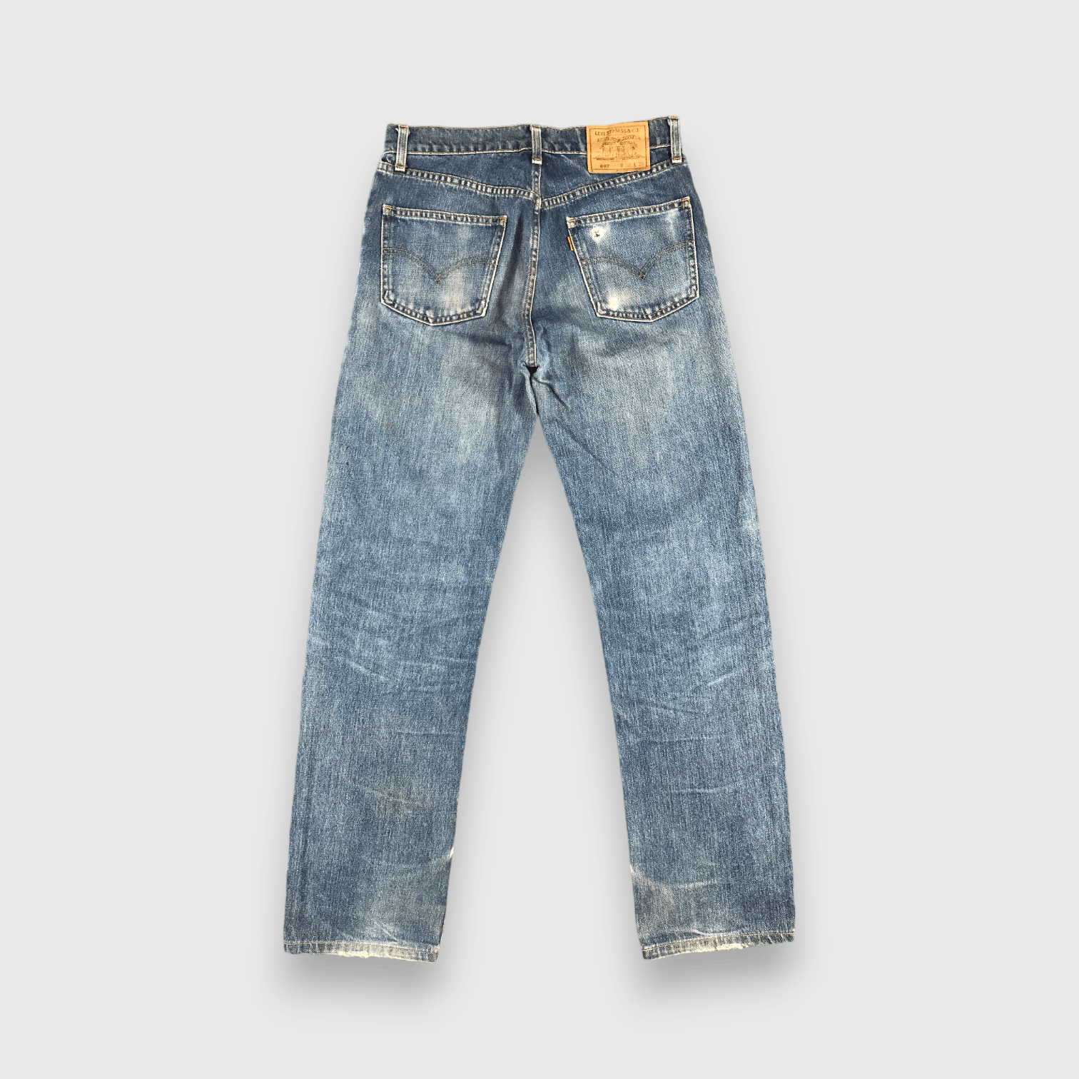 Levi's 90s Vintage Blue Wash Levis 607 Jeans-J1796 Size US 31 - 2 Thumbnail