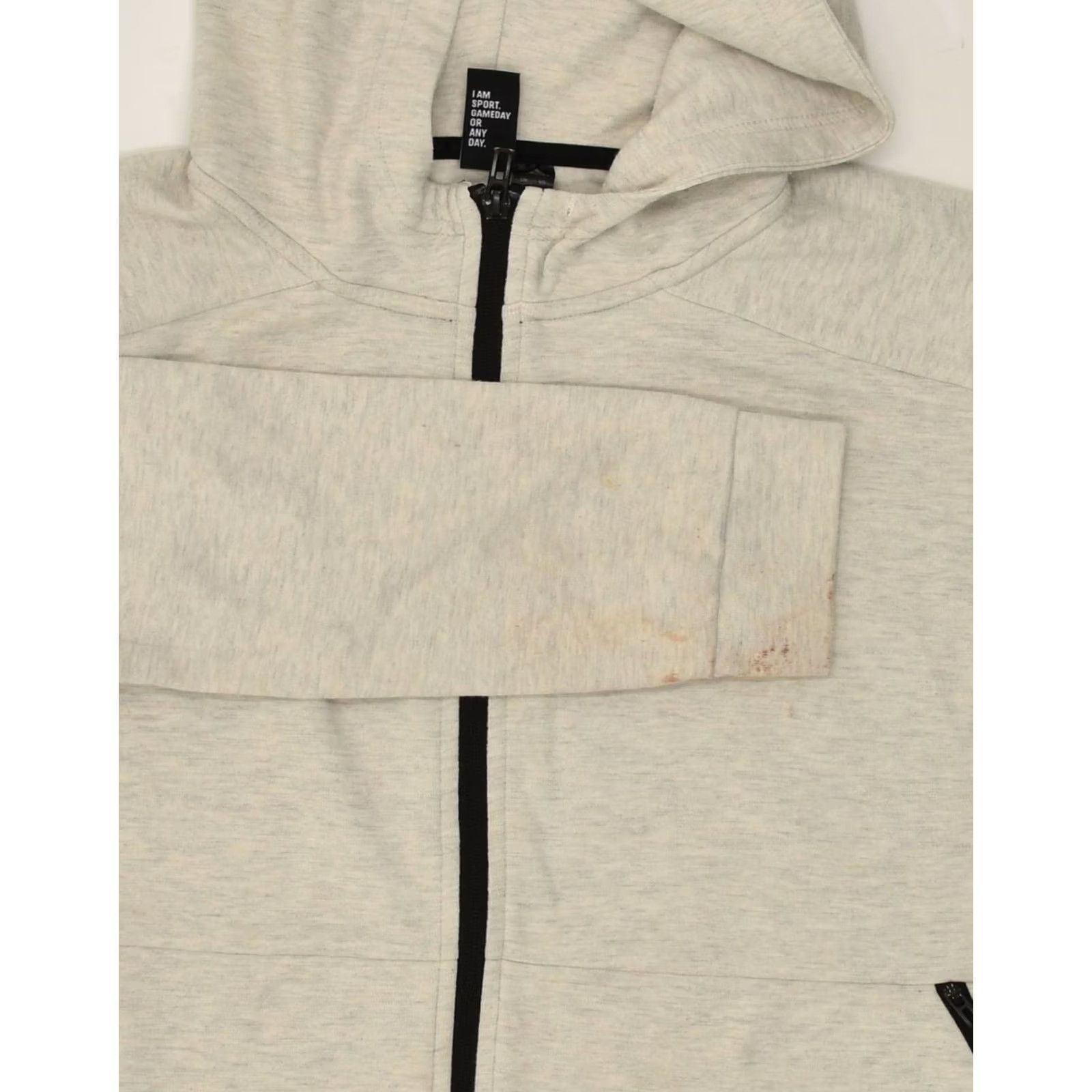 Adidas ADIDAS Womens Hoodie Sweater Grey Cotton Large UK 14/16 Size L / US 10 / IT 46 - 3 Thumbnail