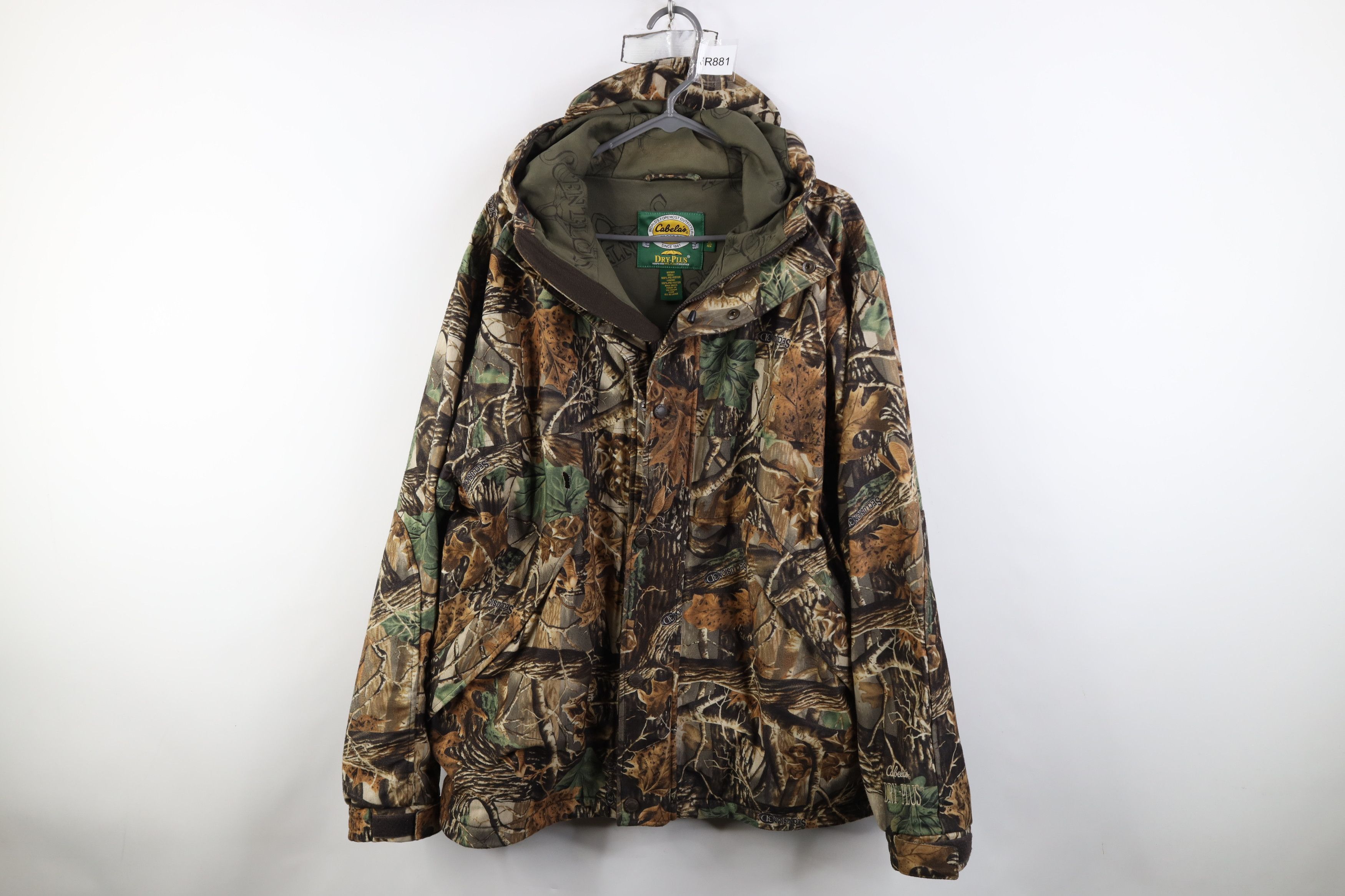 Cabelas Vintage Cabelas Chamois Cloth Full Zip Jacket Dry Plus Size US XL / EU 56 / 4 - 1 Thumbnail
