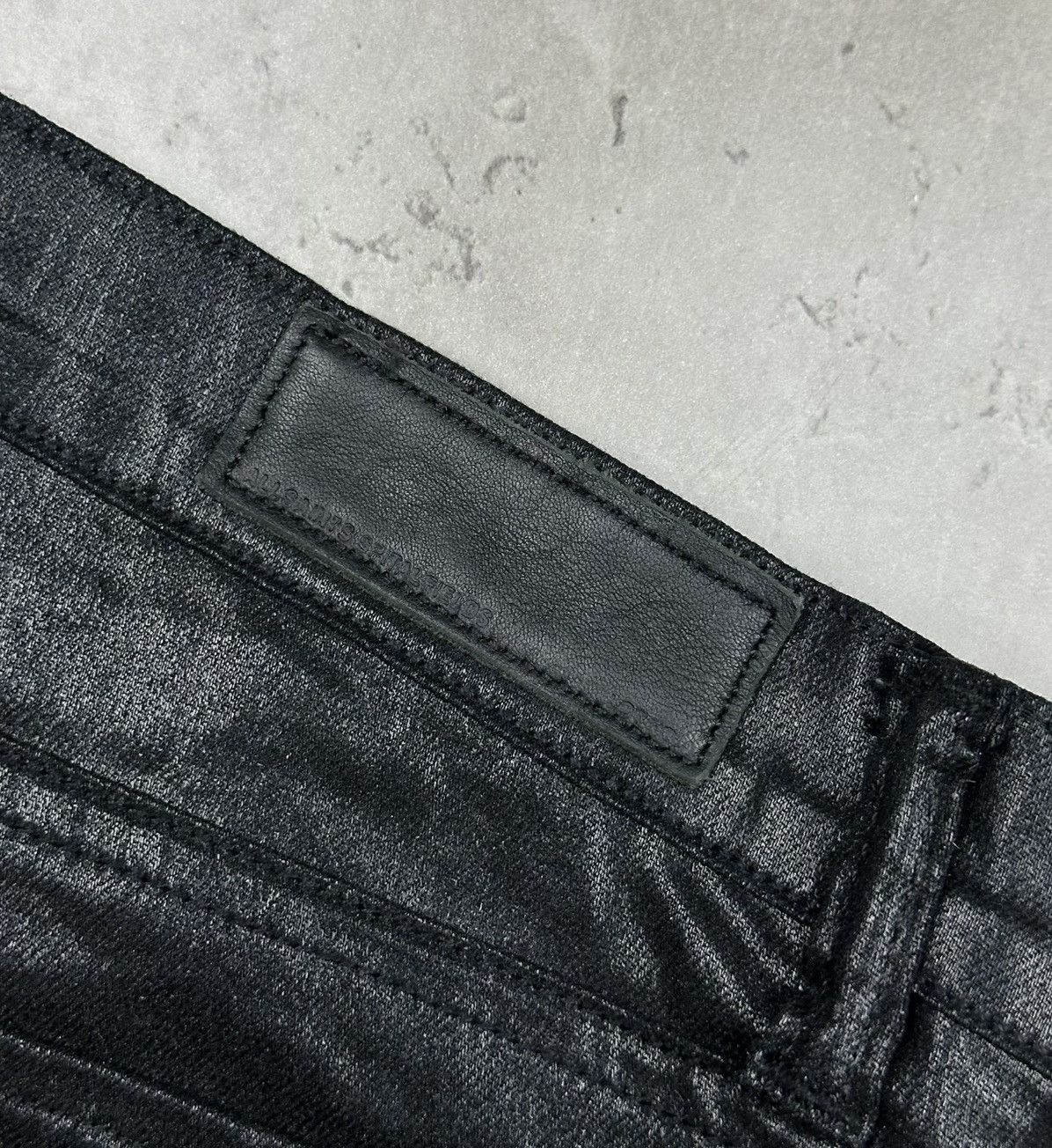 Allsaints All Saints Spitalfields Pants Women 32 Black Coated Low Rise Size 32" / US 10 / IT 46 - 8 Thumbnail
