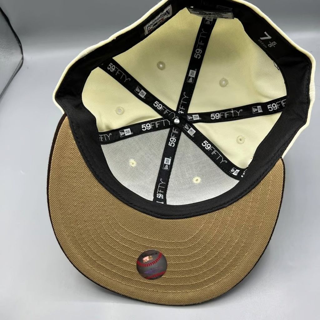 New Era New York Yankees Hat Men 7 5/8 59Fifty New Era Fitted Cap Size ONE SIZE - 5 Thumbnail