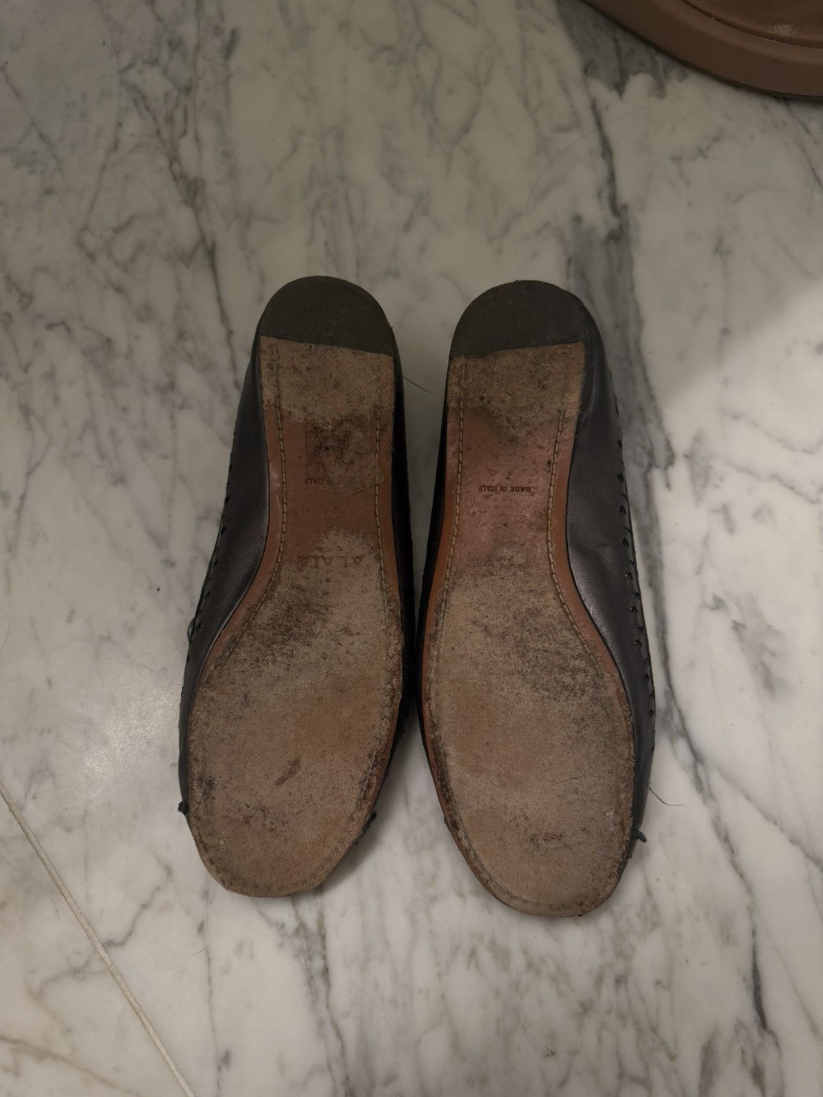 Alaia Alaia metallic gray / silver flats Size US 7 / IT 37 - 4 Thumbnail