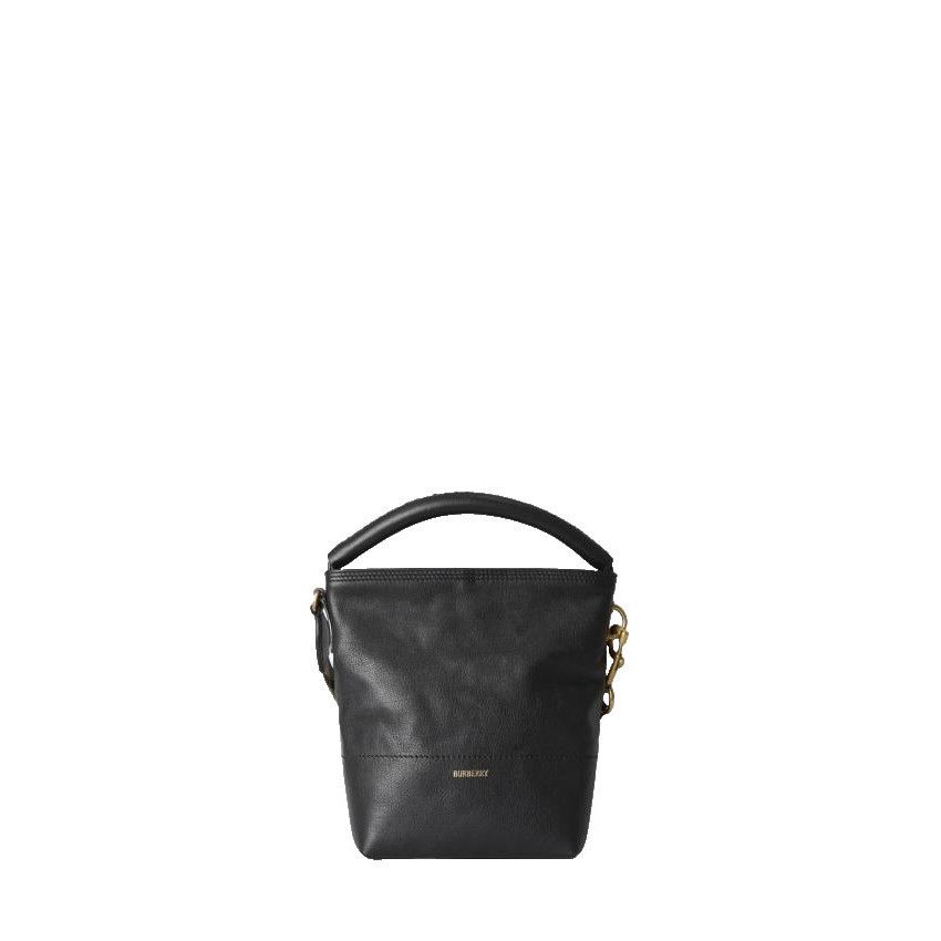 Burberry BURBERRY Mini B Clip Black Leather Bucket Bag New & Authenti Size ONE SIZE - 1 Thumbnail
