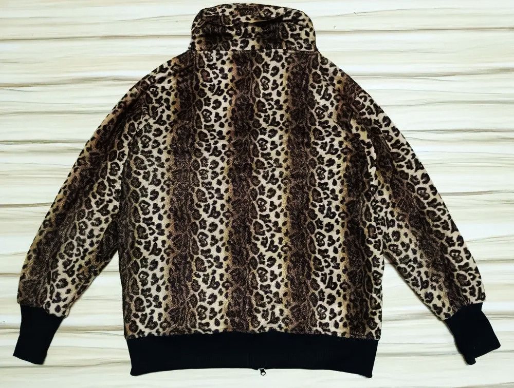 Hysteric Glamour Leopard Sweater Zip Hoodie Jacket Clash Ahead Size US XL / EU 56 / 4 - 7 Thumbnail