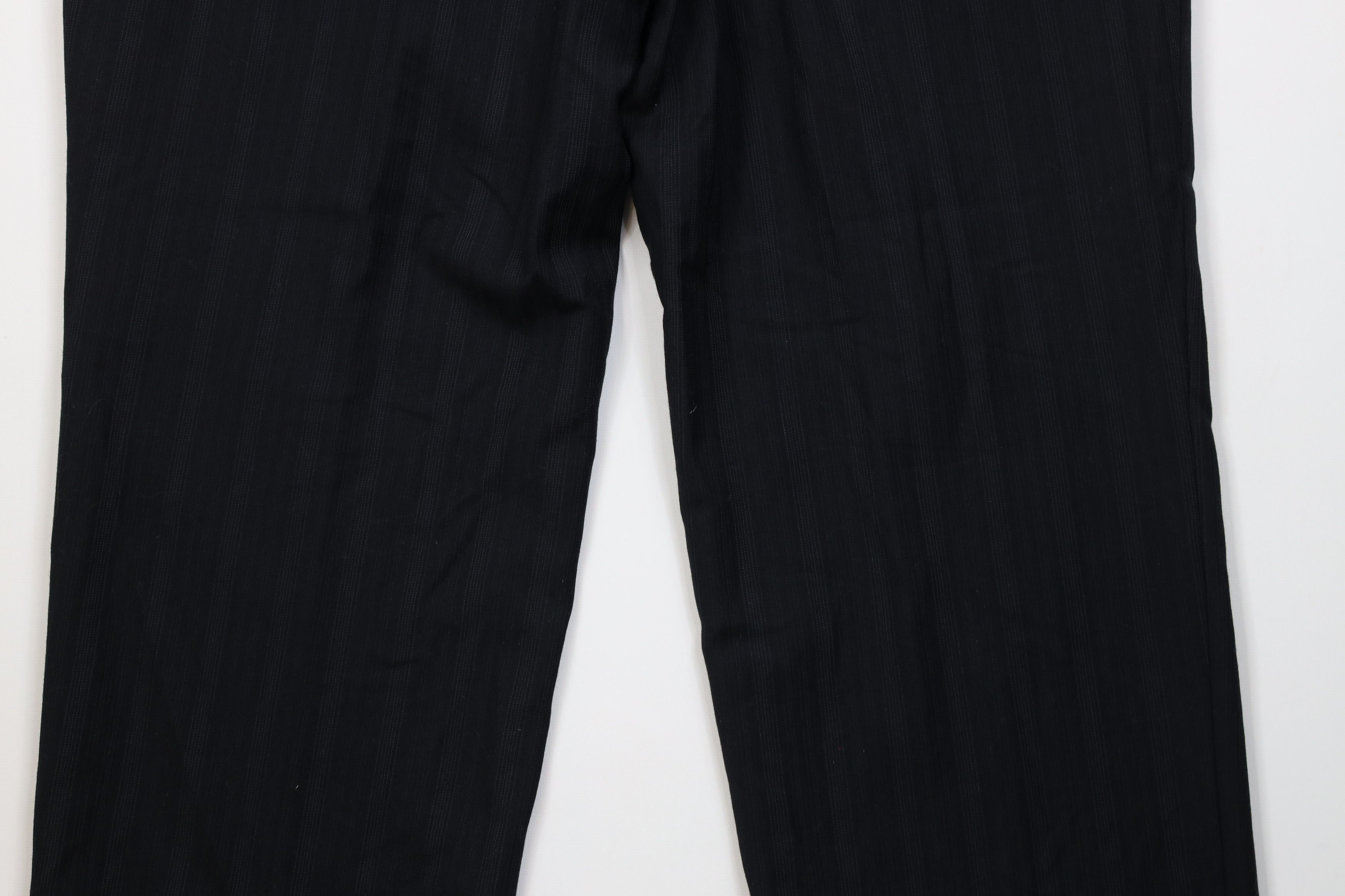 Vintage Vintage 90s Y2K Streetwear Wide Leg Chino Pants Black Size US 34 / EU 50 - 10 Thumbnail