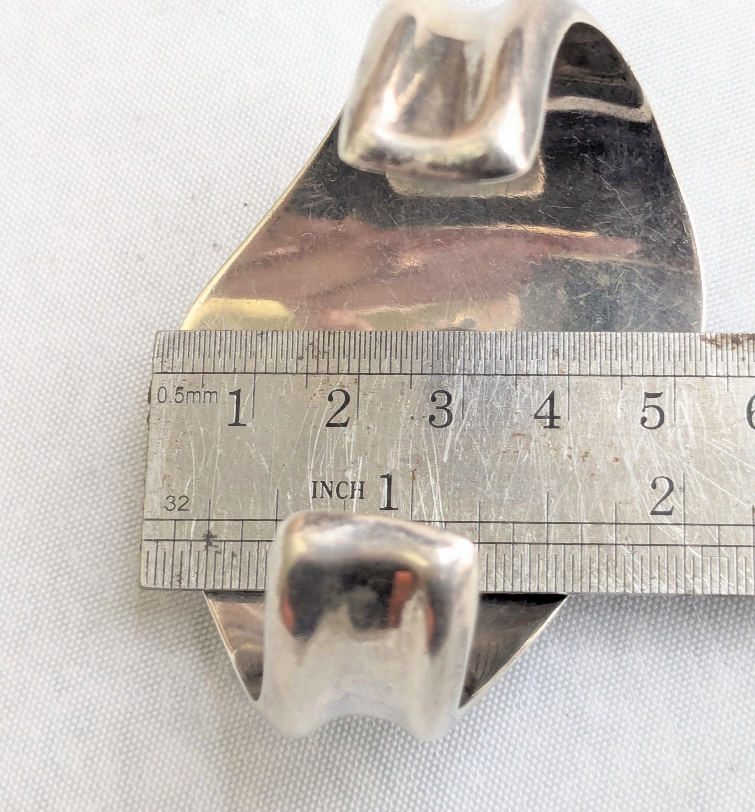 Jewelry Vintage Taxco Sterling Silver Cuff Bracelet Abstract Modern Size ONE SIZE - 12 Thumbnail