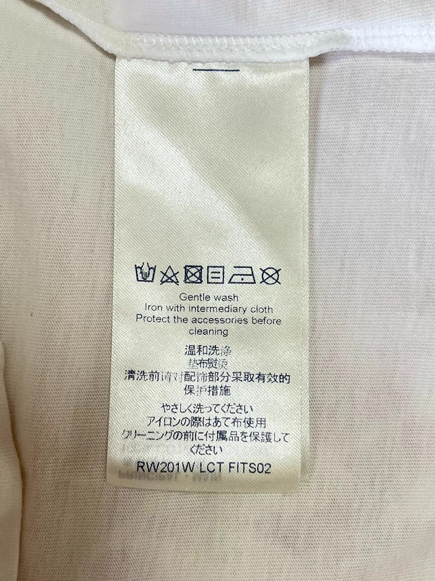 Louis Vuitton Louis Vuitton Chain Logo Short-Sleeve T-Shirt XS White Size XS / US 0-2 / IT 36-38 - 7 Thumbnail