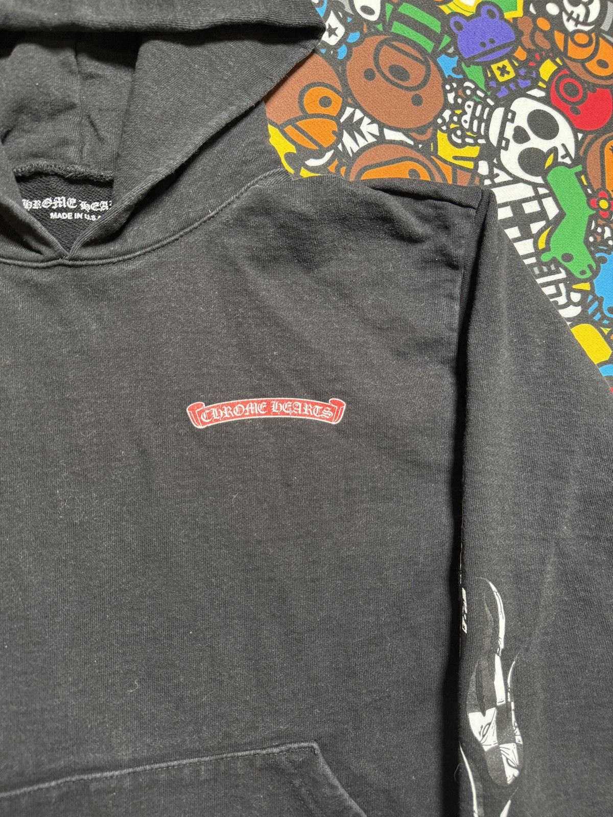 Chrome Hearts Chrome Hearts Black Matty Boy Stay Fast Logo Pullover Hoodie Size US S / EU 44-46 / 1 - 4 Thumbnail
