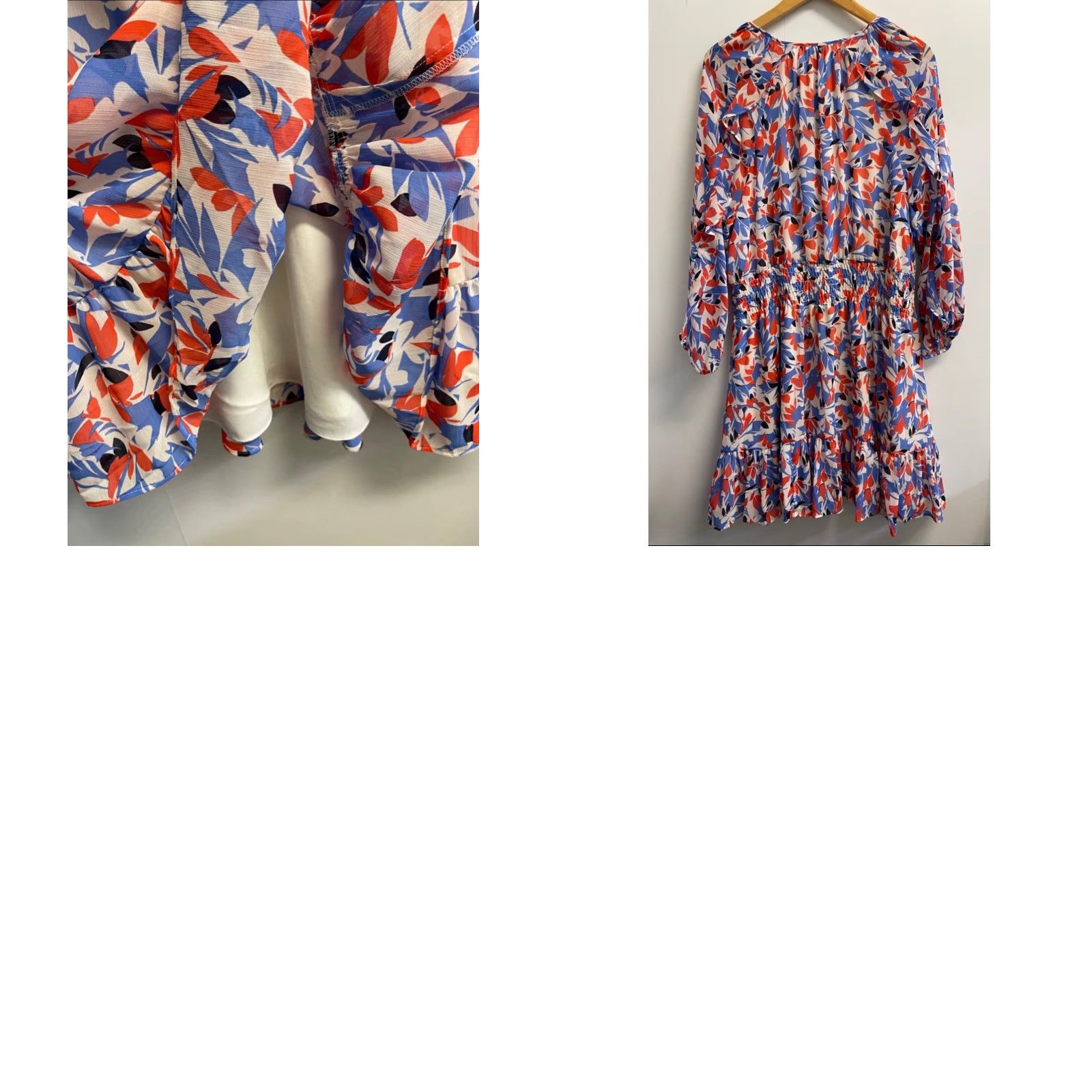 VINTAGE Lauren Ralph Lauren Plus Size 14W Floral Crinkled