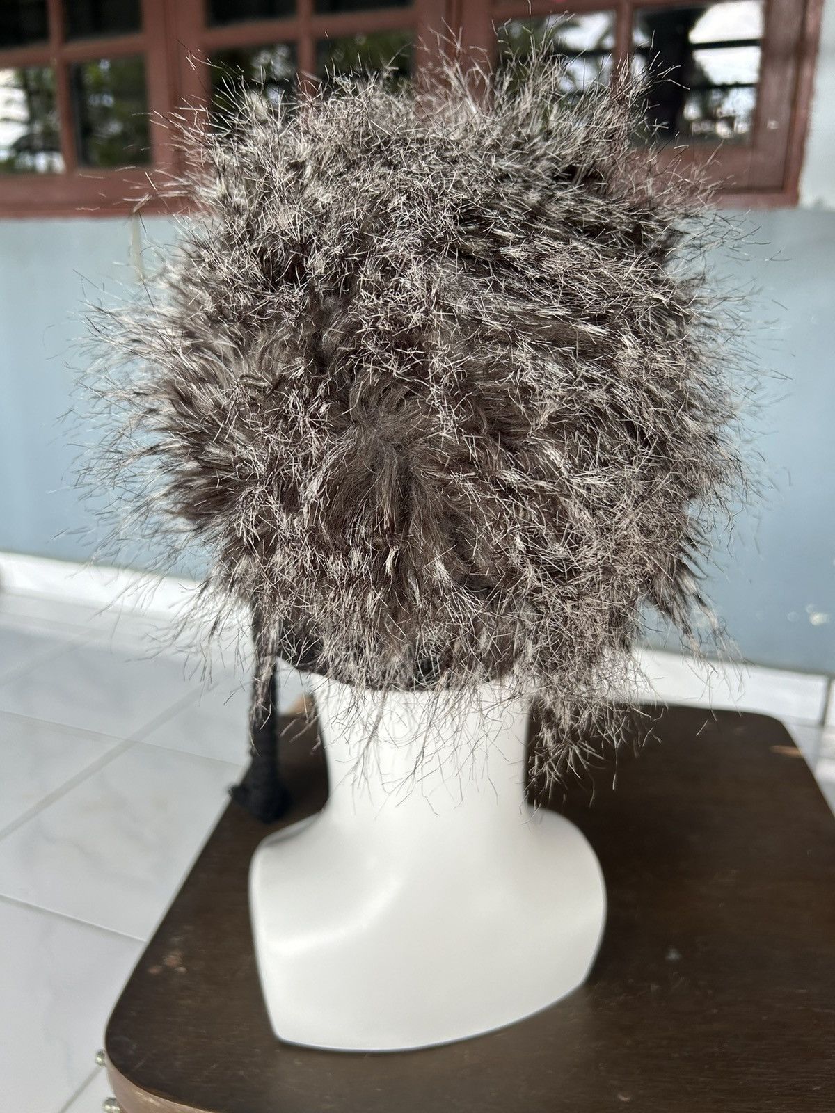 Kapital Mohawk Japanese Punk Bondage Style Knitt Fur Beanie Hats☠️☠️ Size ONE SIZE - 6 Thumbnail