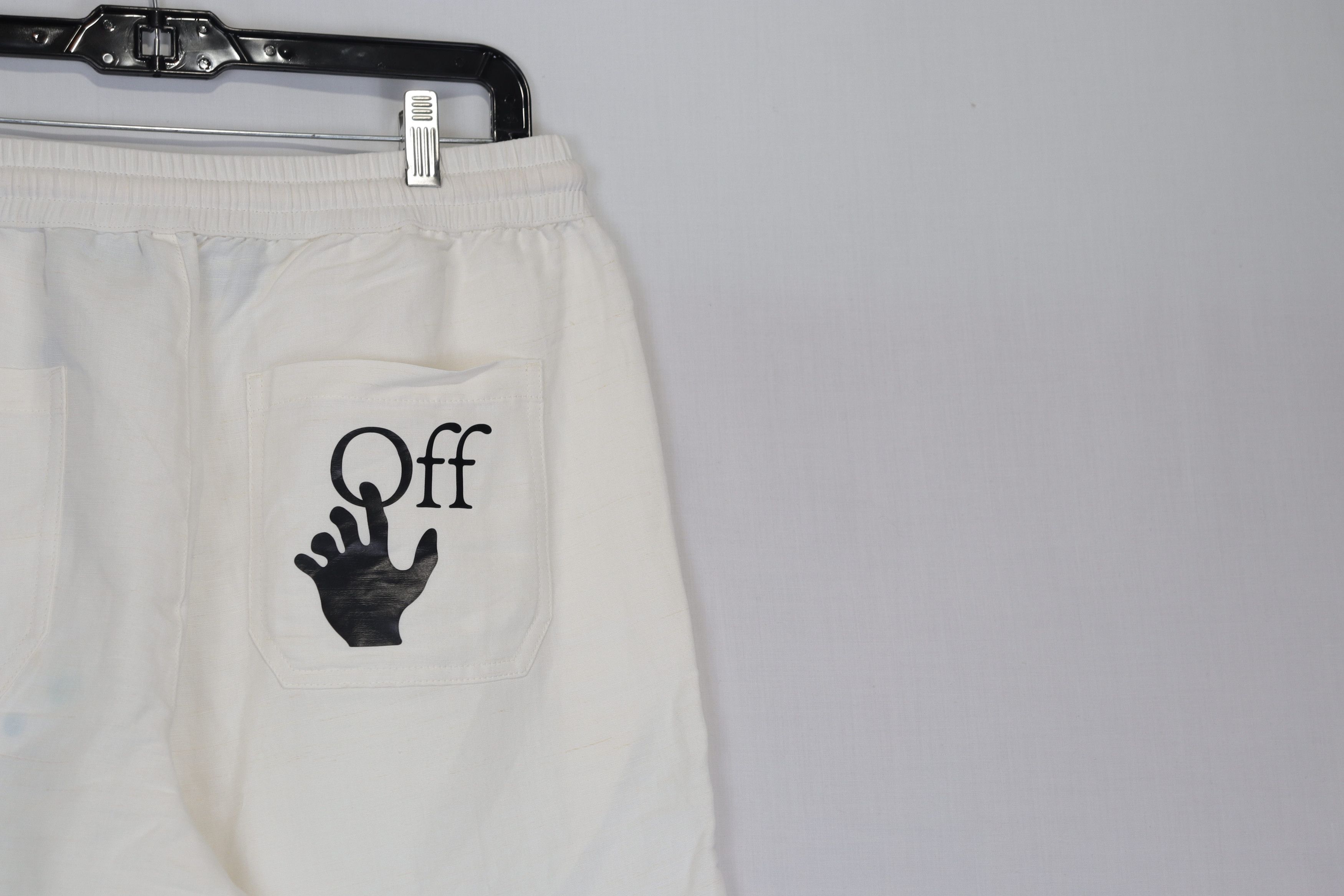 Off-White o1rshd11223 Skateboard Linen pants in off-White Size US 34 / EU 50 - 7 Thumbnail