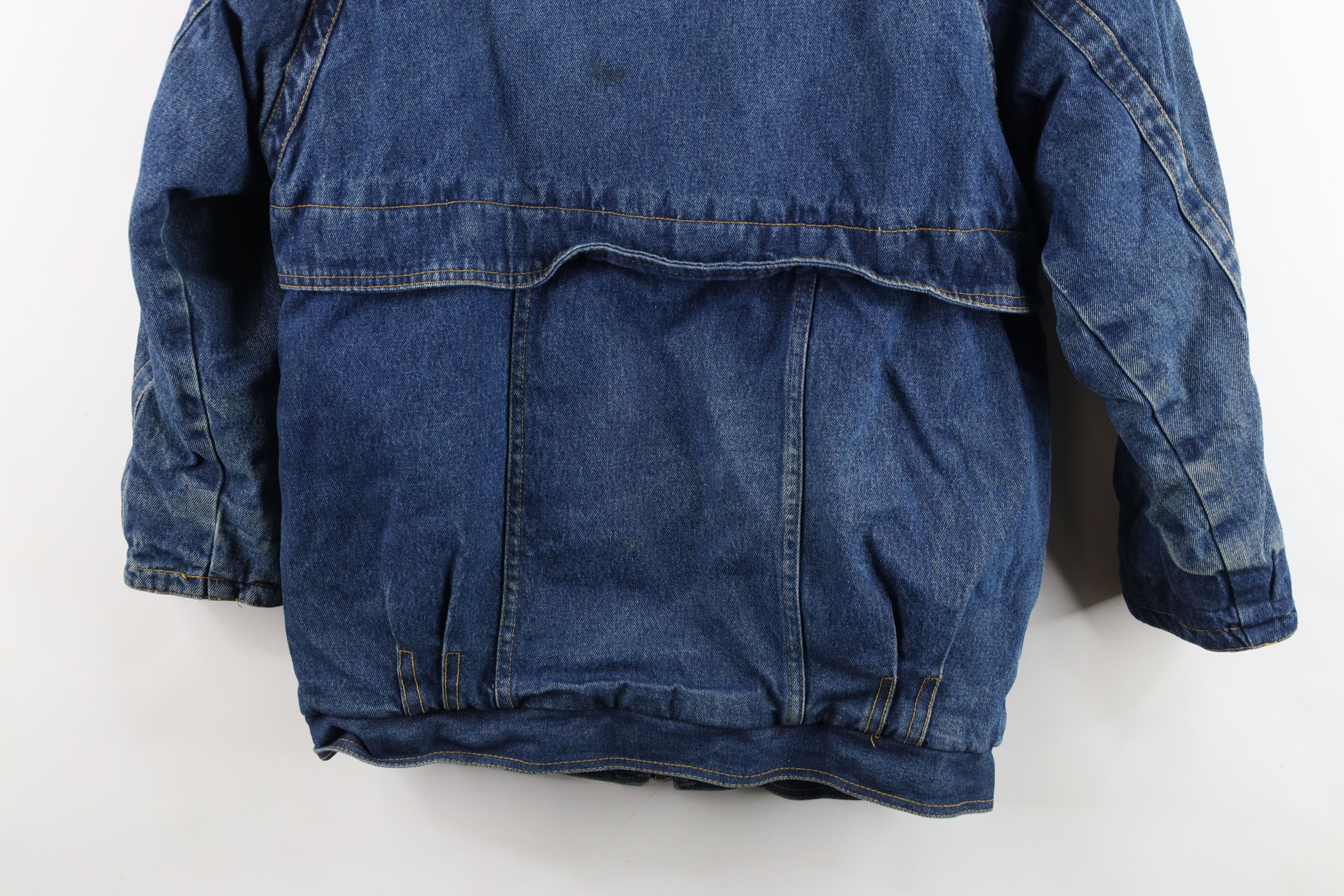 Vintage Vintage 80s 90s Streetwear Flannel Lined Denim Jean Jacket Size L / US 10 / IT 46 - 18 Thumbnail
