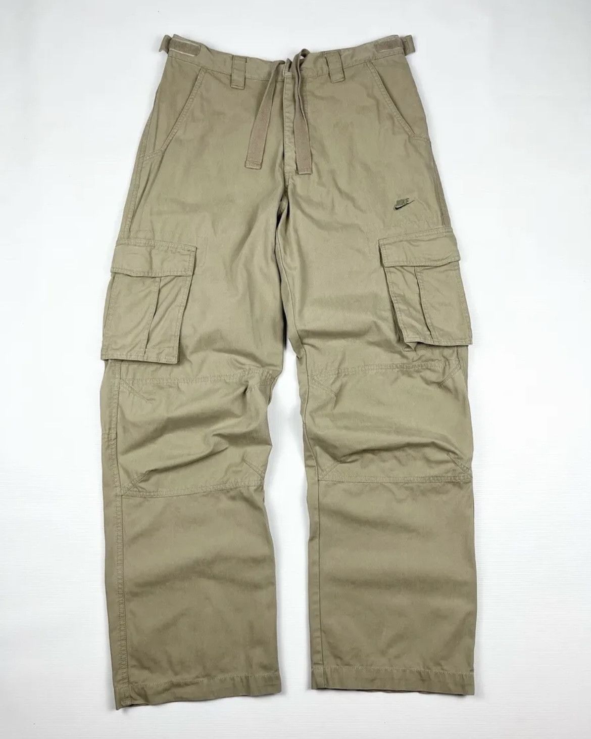 Vintage NIKE Cargo Pants Multipocket Beige Joggers M