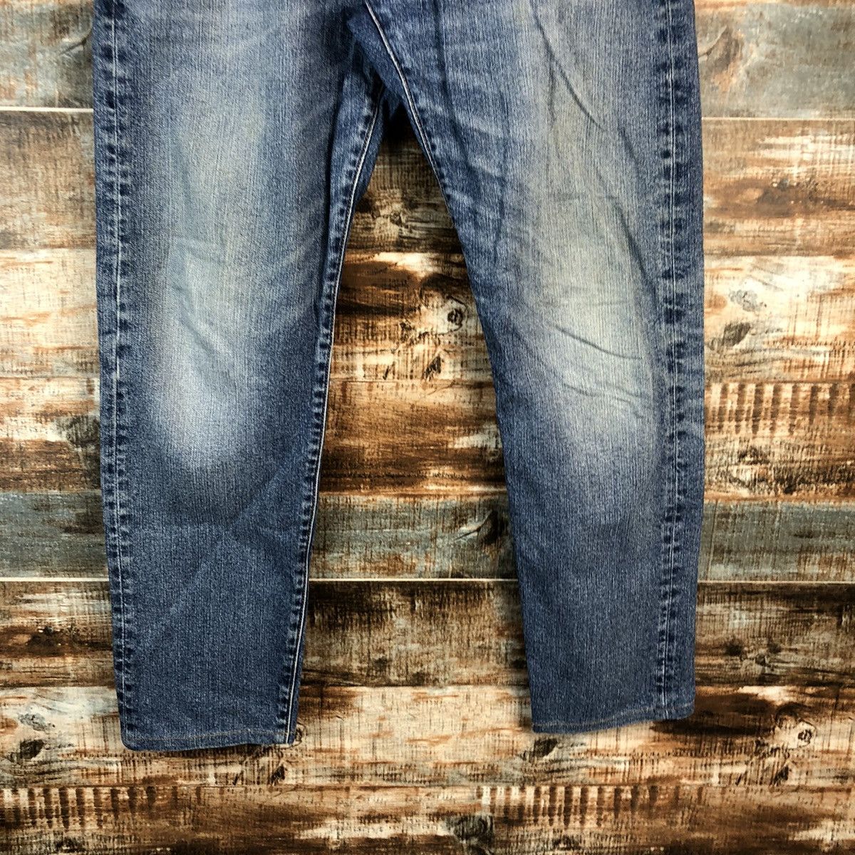 Levi's DLL Levis 502 big E faded Blue Denim Pants #C248 Size US 31 - 6 Thumbnail