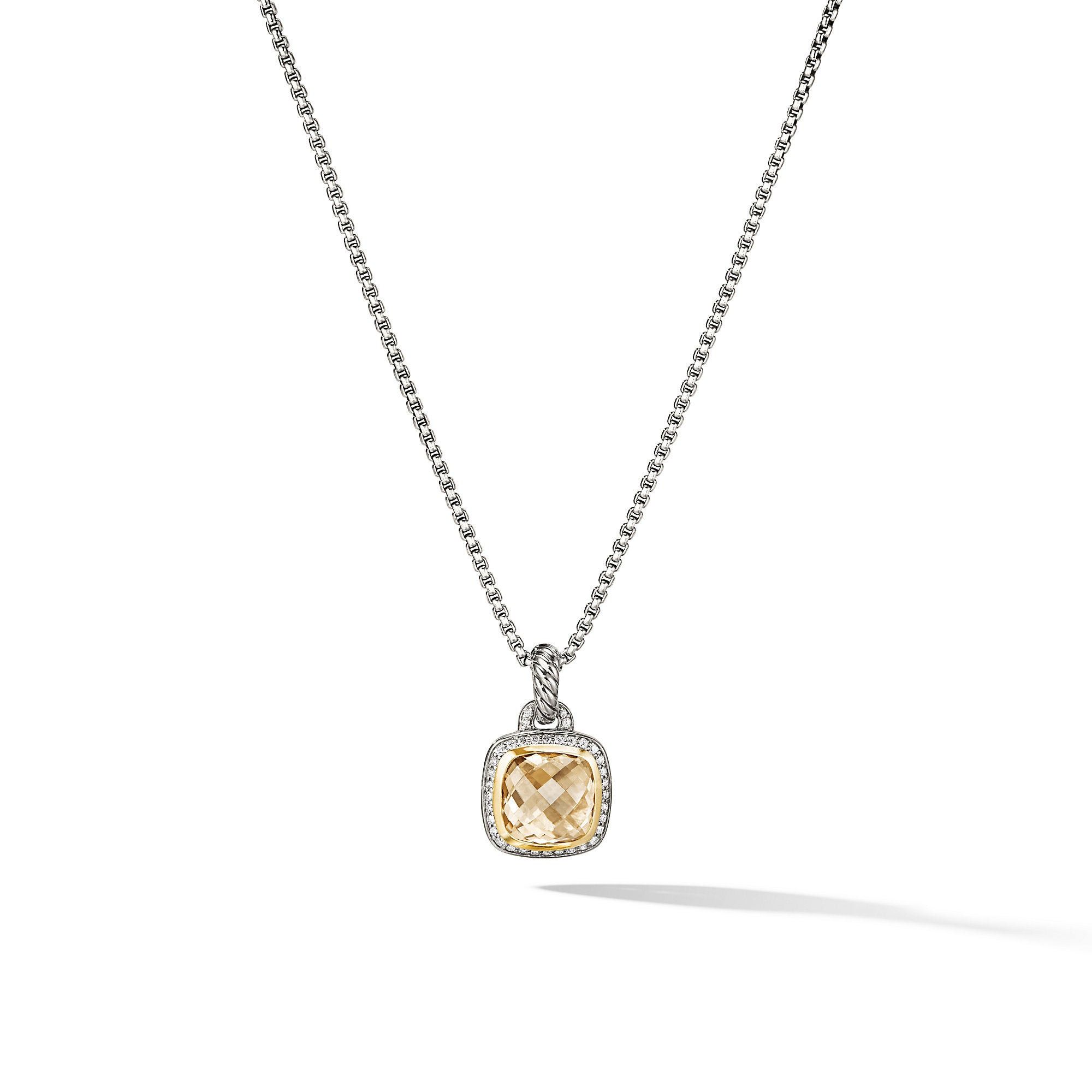 David Yurman o1w1db10525 D12308D Pendant in Silver & 18K Gold & Diamond Size ONE SIZE - 1 Thumbnail