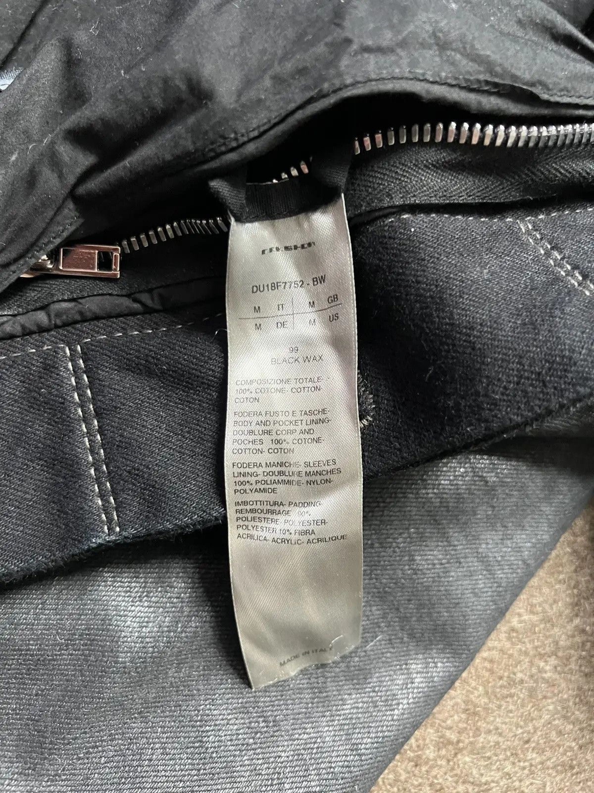 Rick Owens Archive waxed denim jacket Size US S / EU 44-46 / 1 - 8 Thumbnail