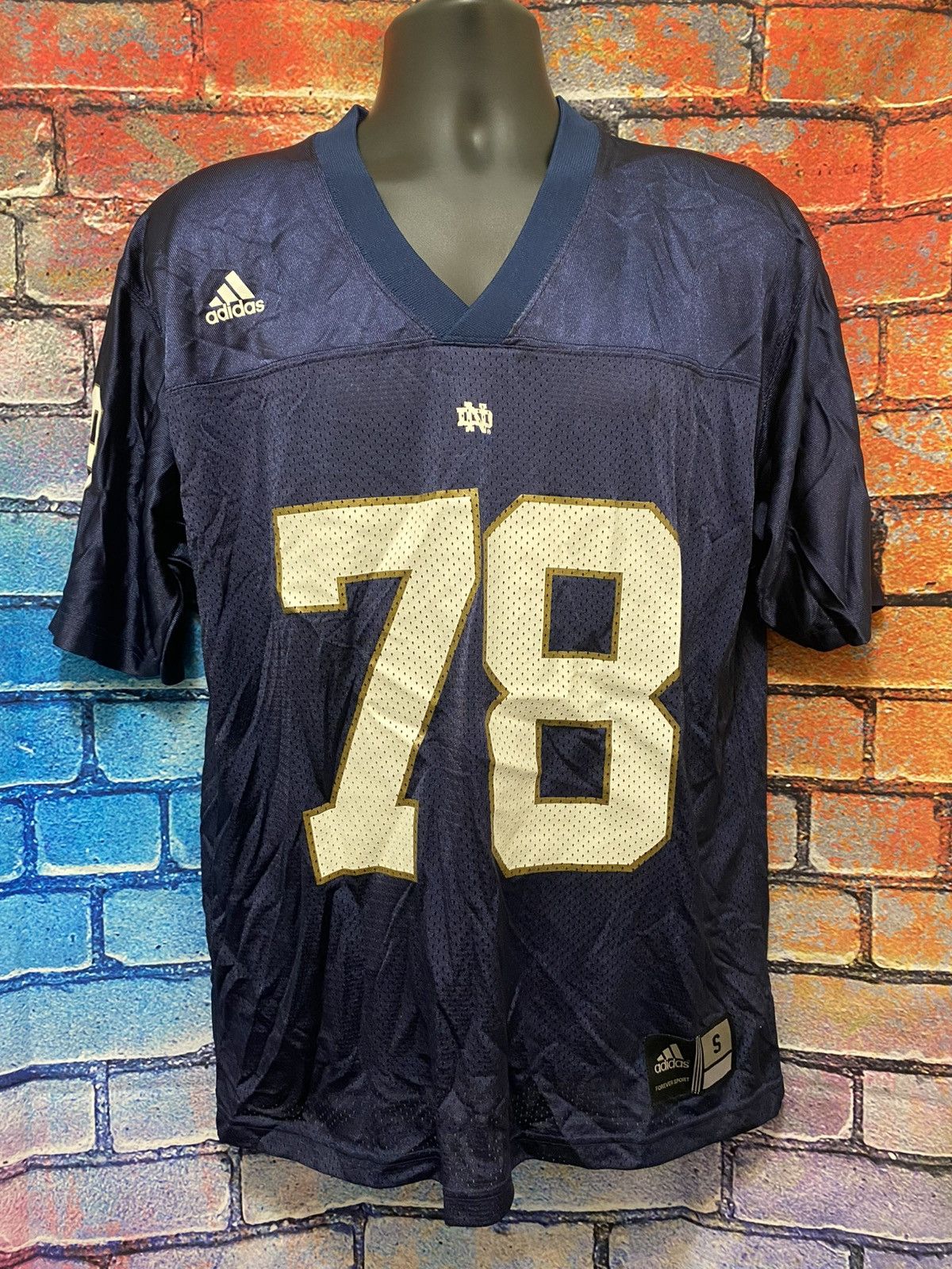 Adidas Notre Dame Fighting Irish Adidas Football Jersey Size Small Size US S / EU 44-46 / 1 - 2 Thumbnail