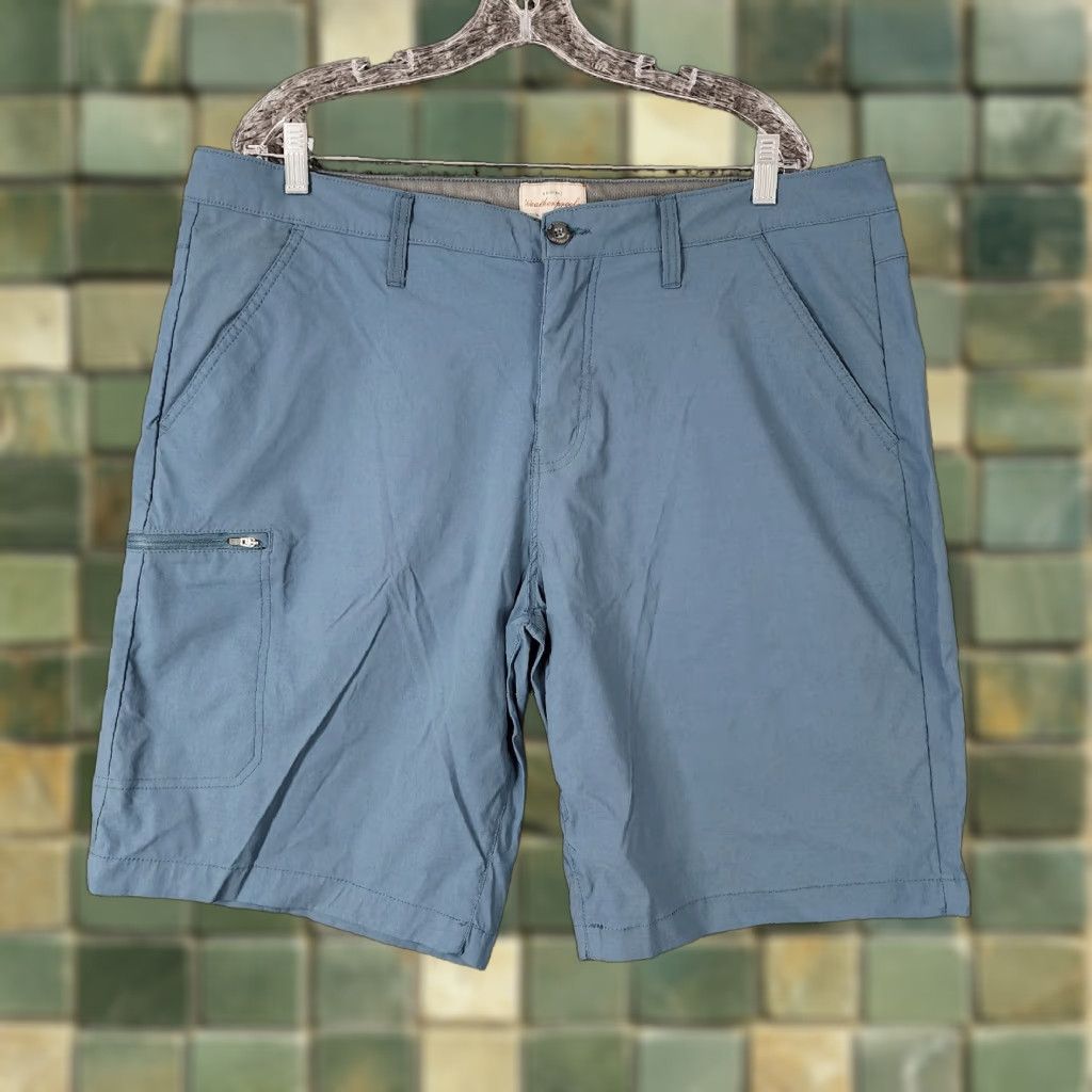 Weatherproof Weatherproof Mens Blue Cargo Flat Front Nylon Shorts Size 40 Size US 40 / EU 56 - 1 Thumbnail
