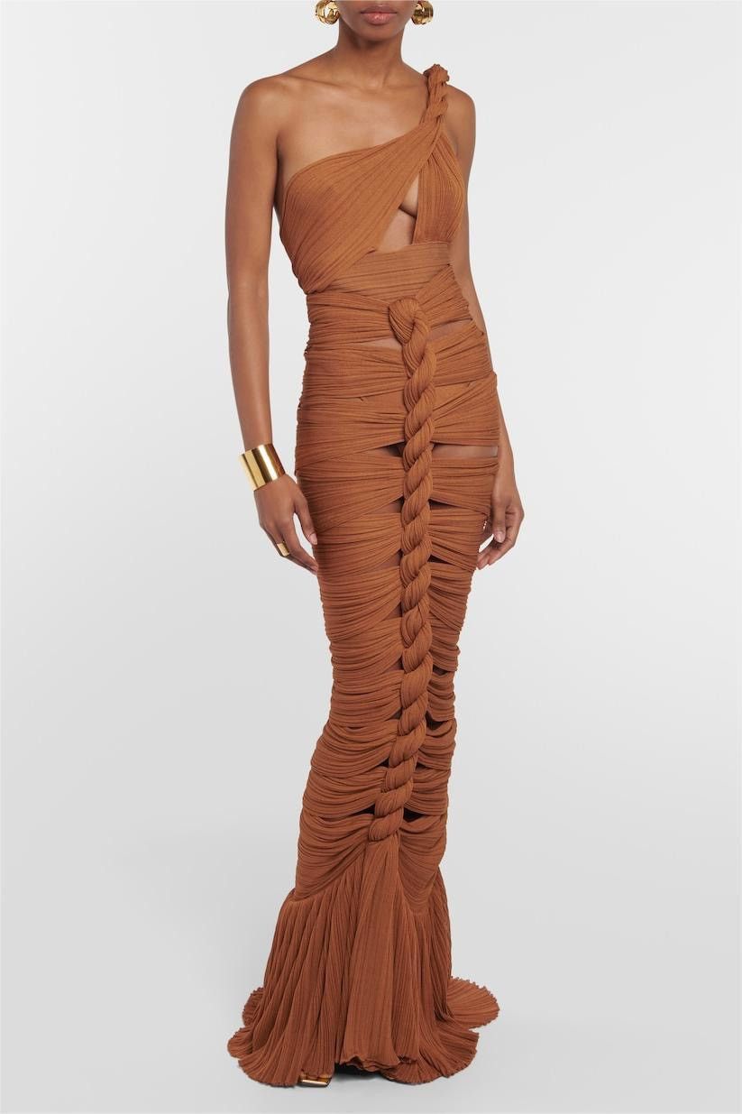 Other One Shoulder Cut-Out Top & High Waist Maxi Skirt Set Medium Size M / US 6-8 / IT 42-44 - 1 Thumbnail