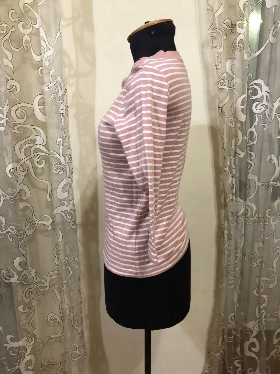 Polo Ralph Lauren Lauren Ralph Lauren Shirt Womens Petite Striped Sleeve Size S / US 4 / IT 40 - 2 Thumbnail