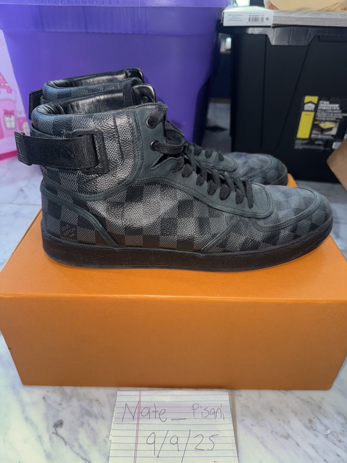 Louis Vuitton Louis vuitton black hightop Rivoli size 11 Size US 11 / EU 44 - 4 Thumbnail