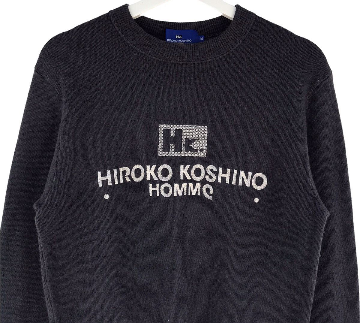 Hiroko Koshino Homme × Japanese Brand HIROKO KOSHINO HOMME embroidery logo crewnwck sweatshirt Size US S / EU 44-46 / 1 - 2 Thumbnail