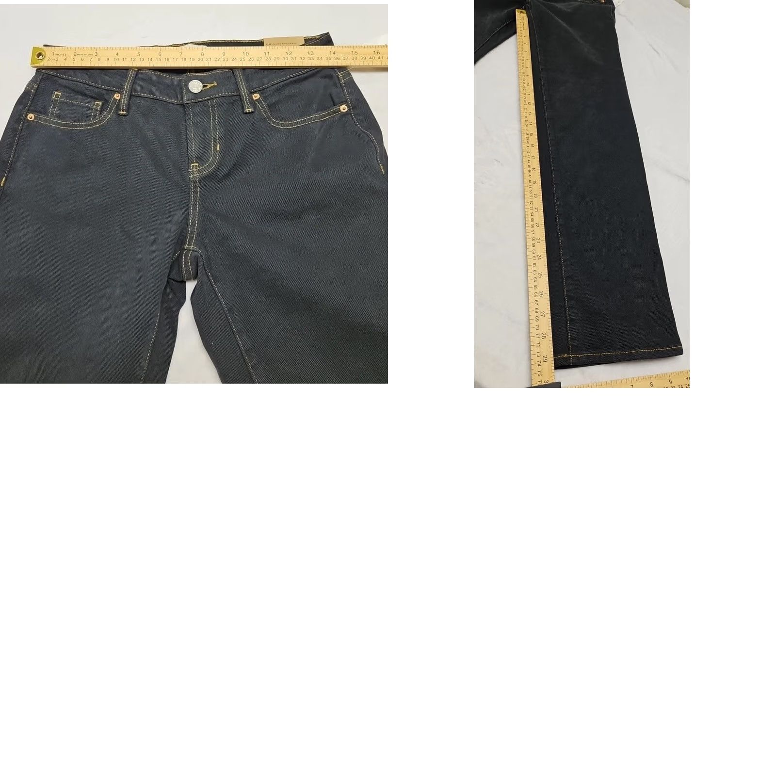 Pacsun PacSun Jeans Size 25 Low Rise Straight Leg Dark Wash Y2K Stretch Denim NWT Mens Men Regular 29in Inseam Blue Cotton Size US 26 / EU 42 - 9 Thumbnail