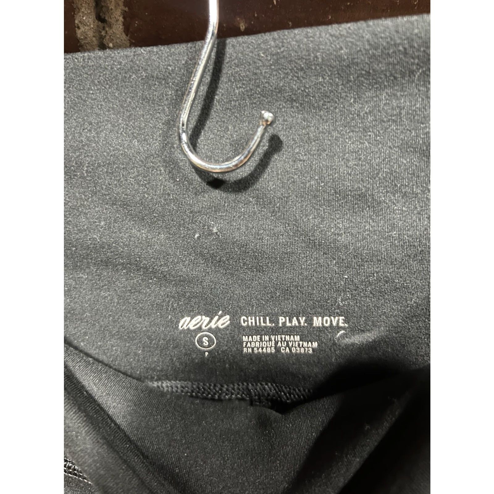 Vintage Offline Aerie Womens Black Cropped Leggings Size Small Pullon Size 32" / US 10 / IT 46 - 3 Thumbnail